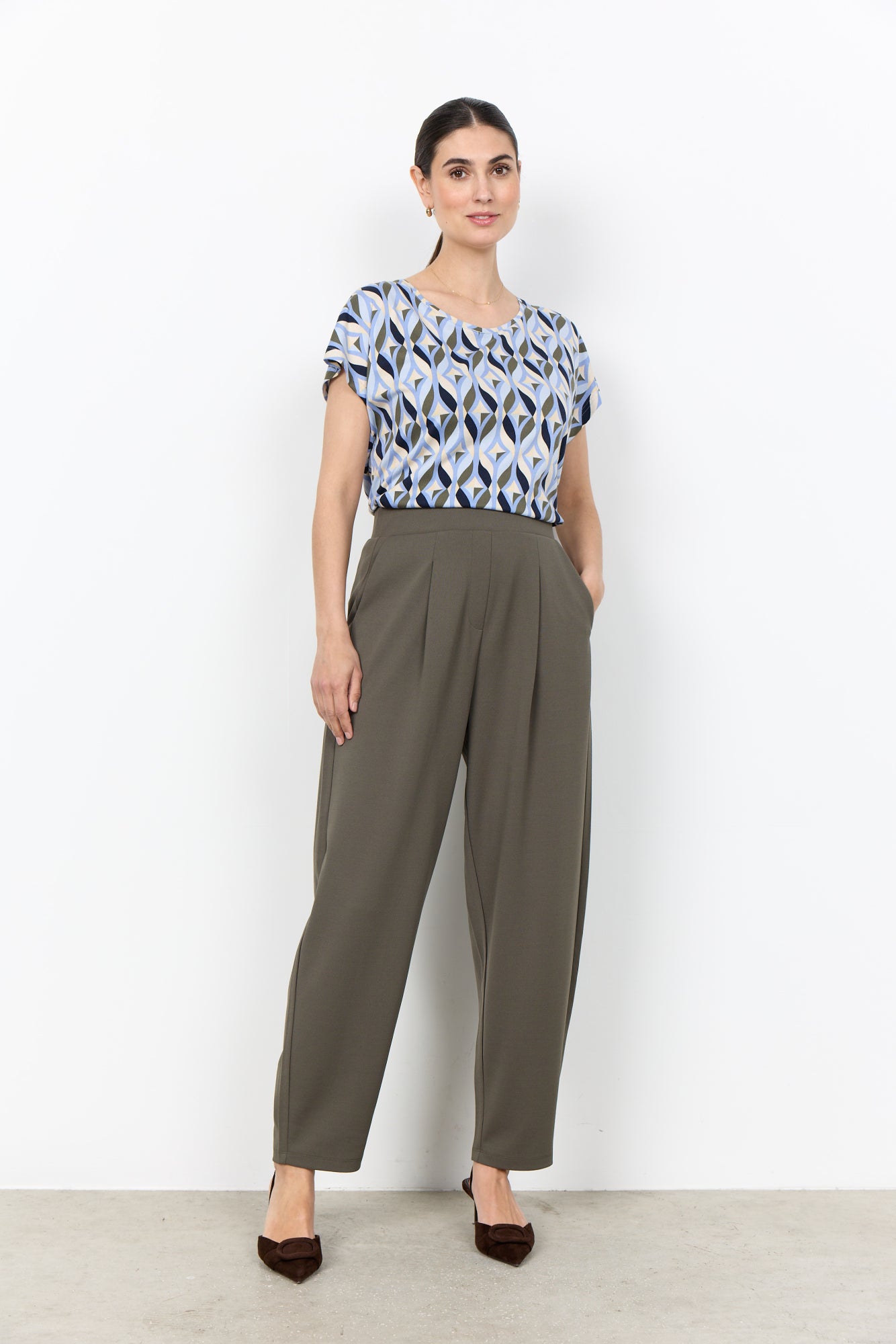 Soya Concept Damen Hosen Grape Leaf
