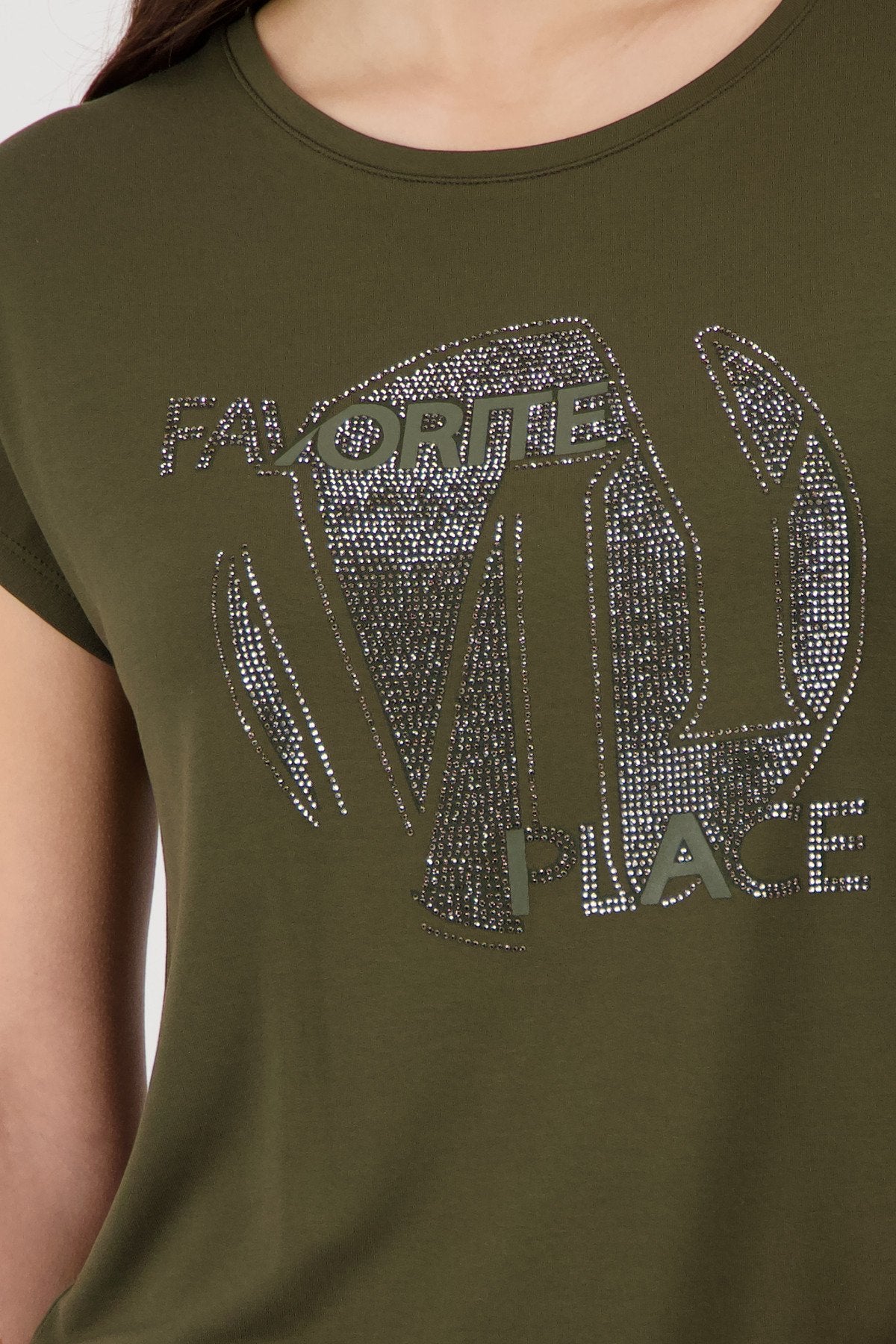 Monari Damen T-Shirts  Olive