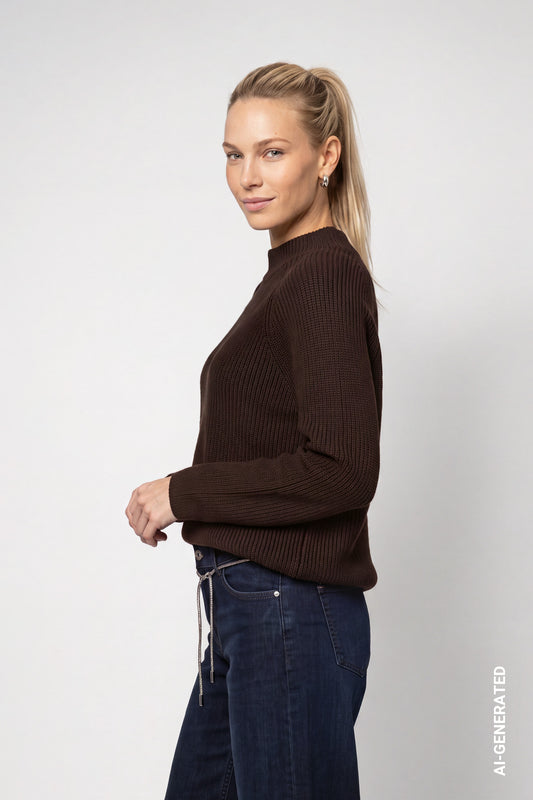 Monari Damen Pullover  Black Coffe