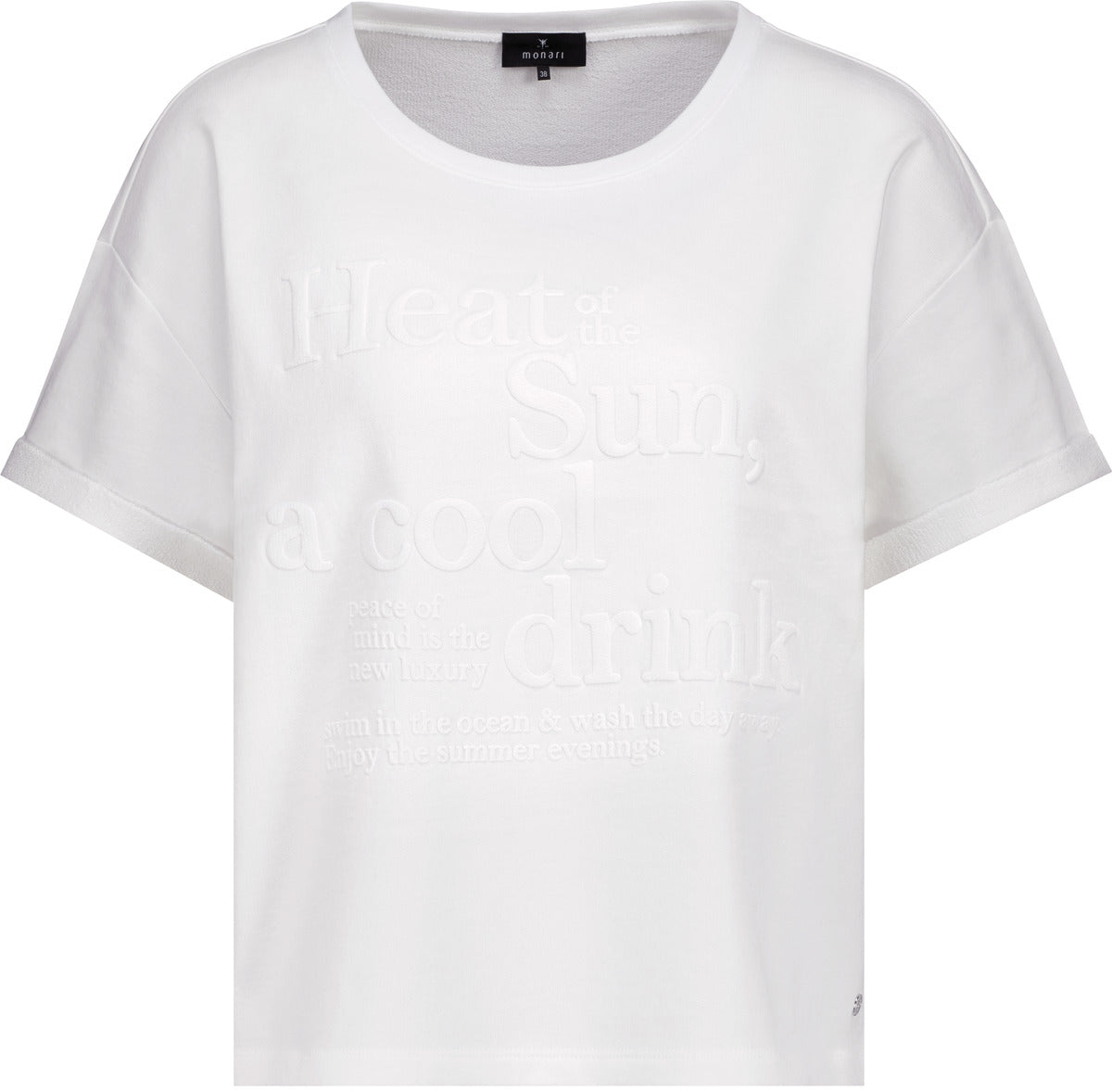 Monari Damen T-Shirts  Cream