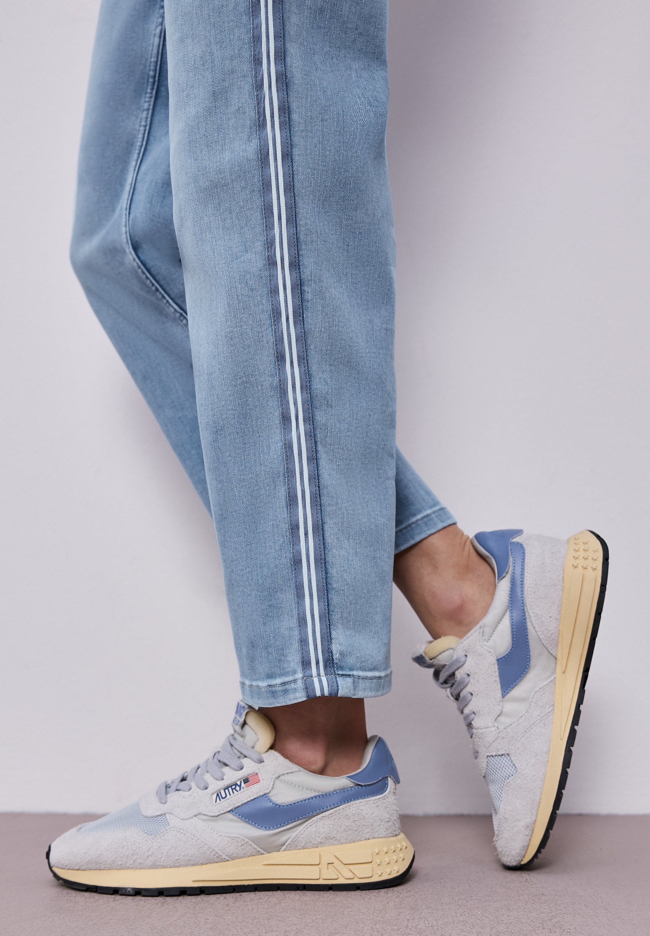 Street One Damen Hosen  Light Blu