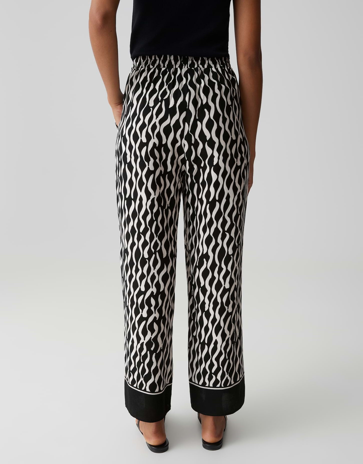 Opus Damen Hosen Black
