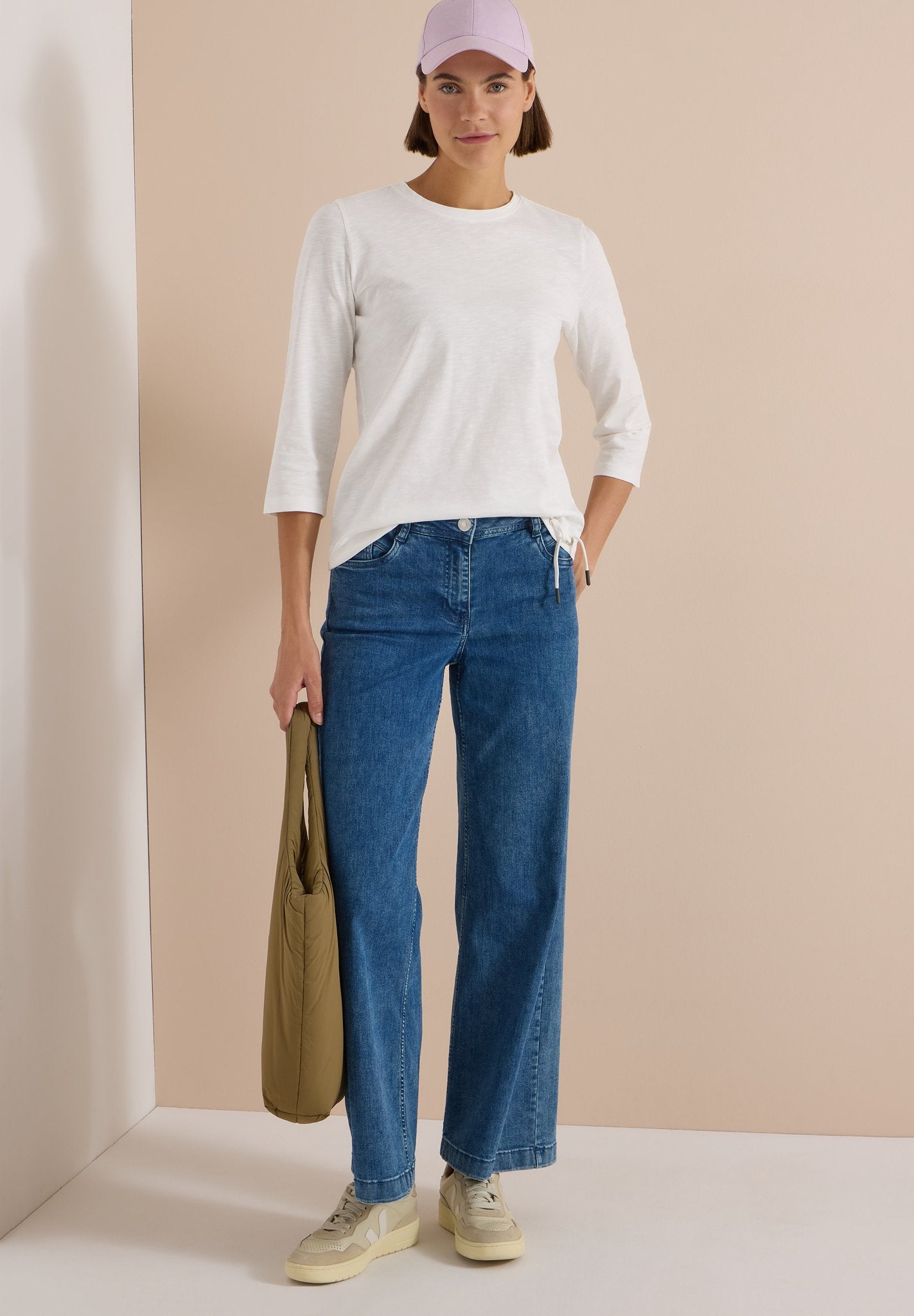 Cecil Damen T-Shirts Vanilla W