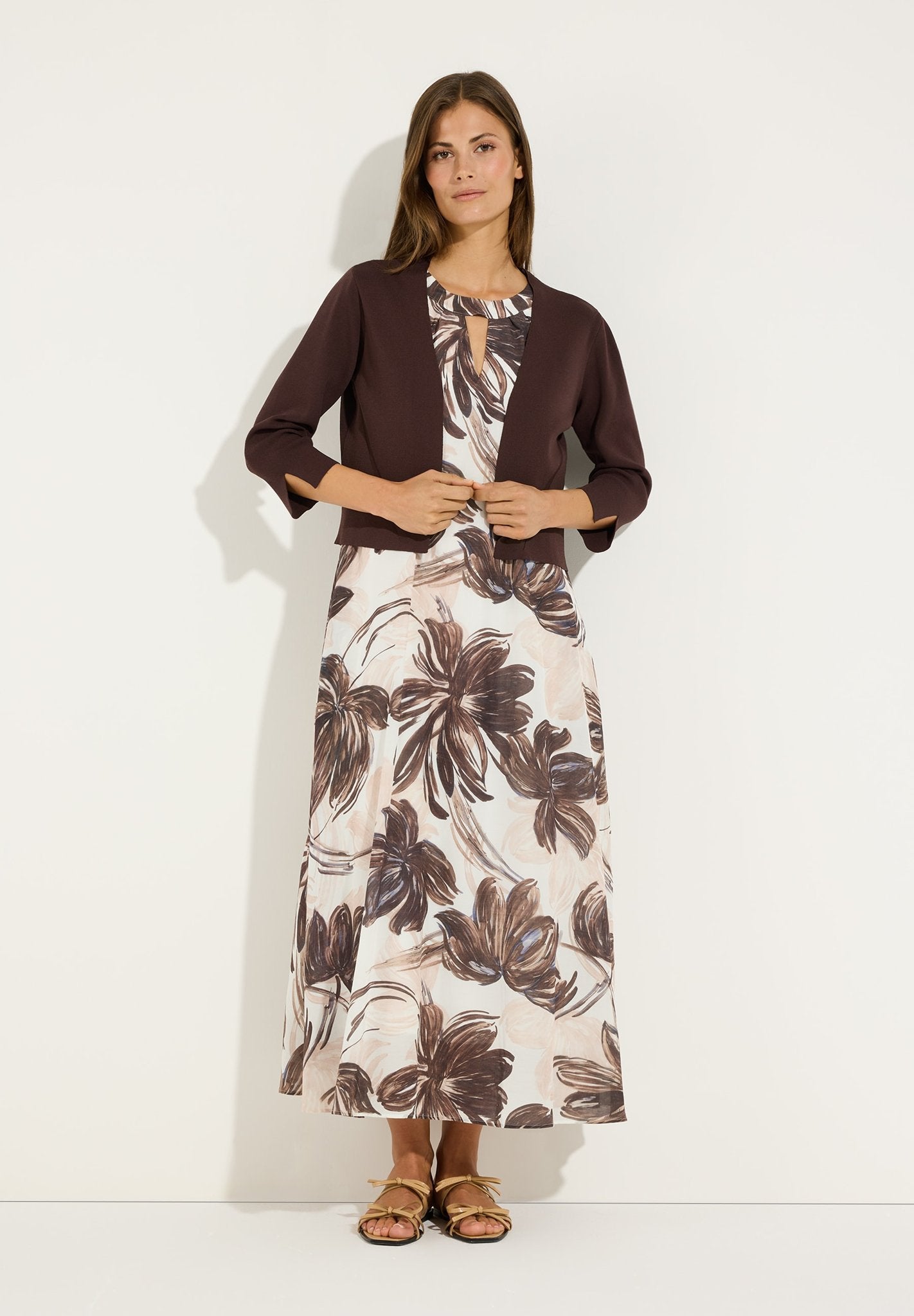 More & More Damen Strickjacken Cool Choco