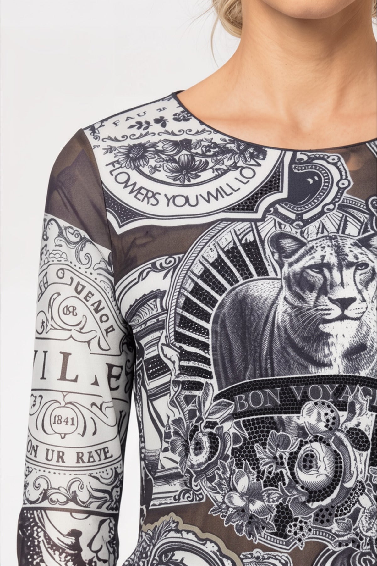 Monari Damen T-Shirts  Schwarz Gem