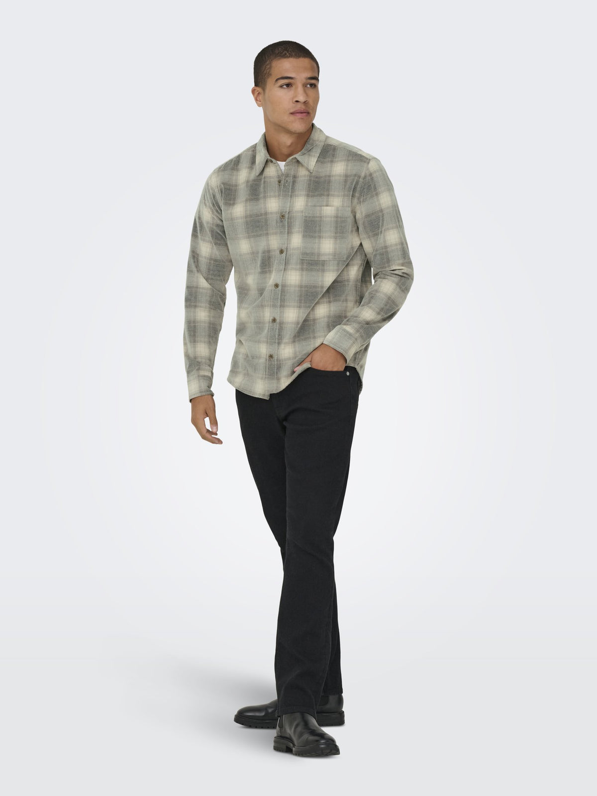 Only & Sons Herren Hemden lang Blue Nights/Fal
