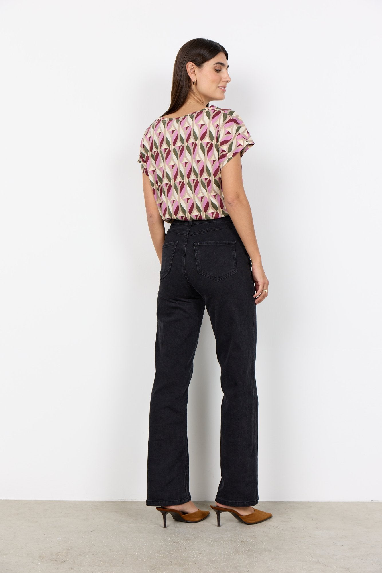 Soya Concept Damen T-Shirts Oxblood Red Com