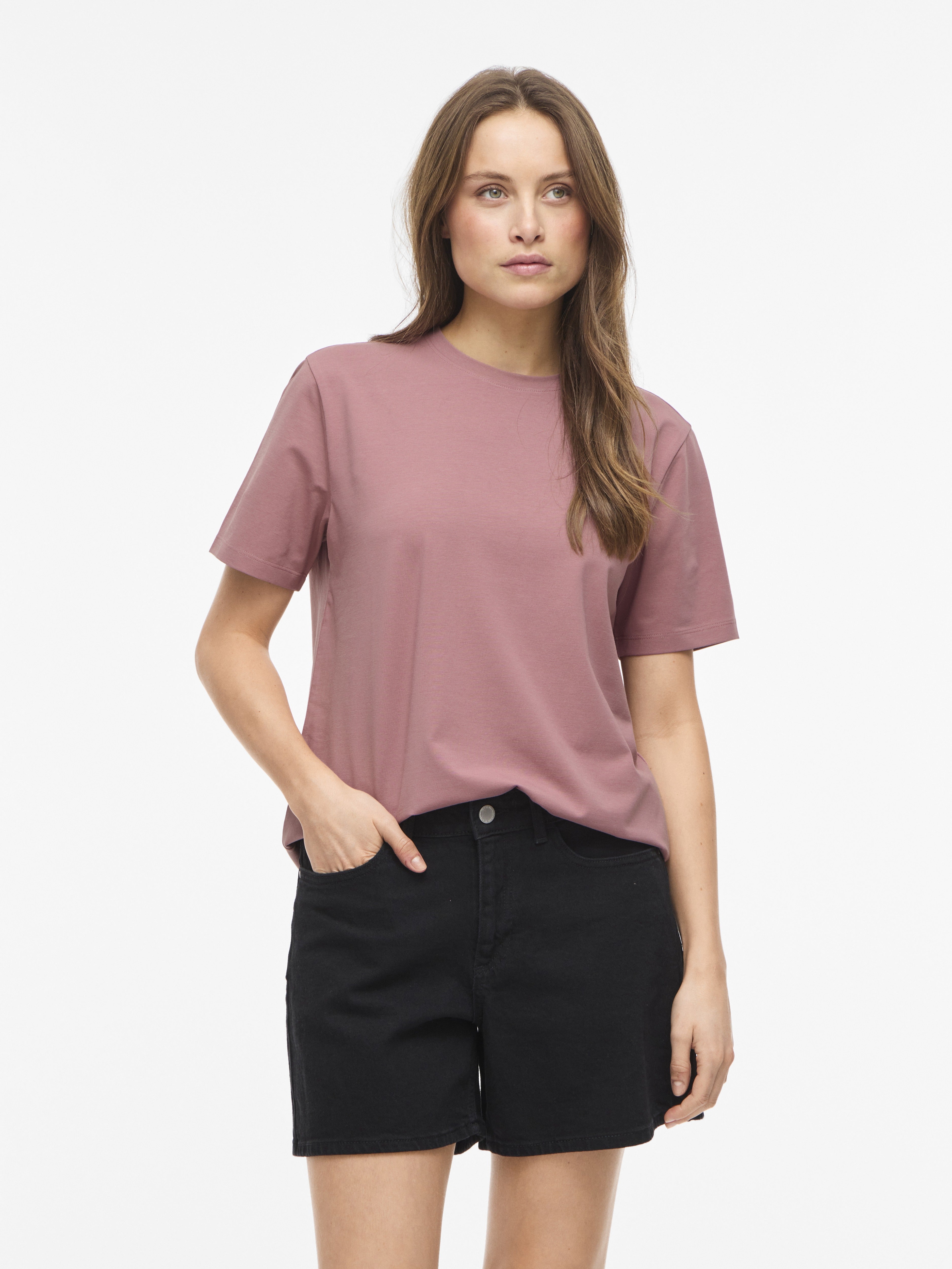 Vila Damen T-Shirts Nostalgia Rose