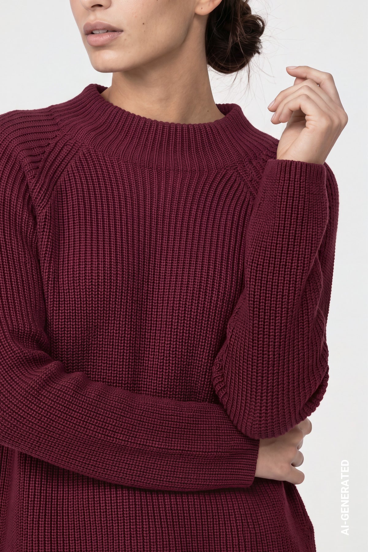Monari Damen Pullover  Dark Bordea