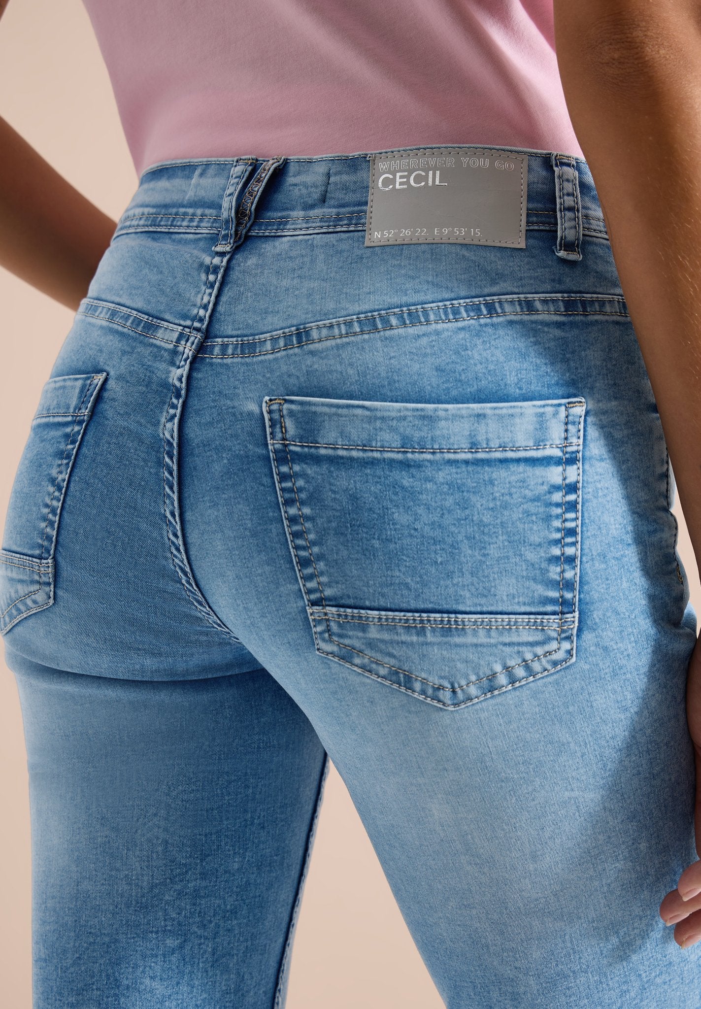 Cecil Damen Hosen  Light Blu
