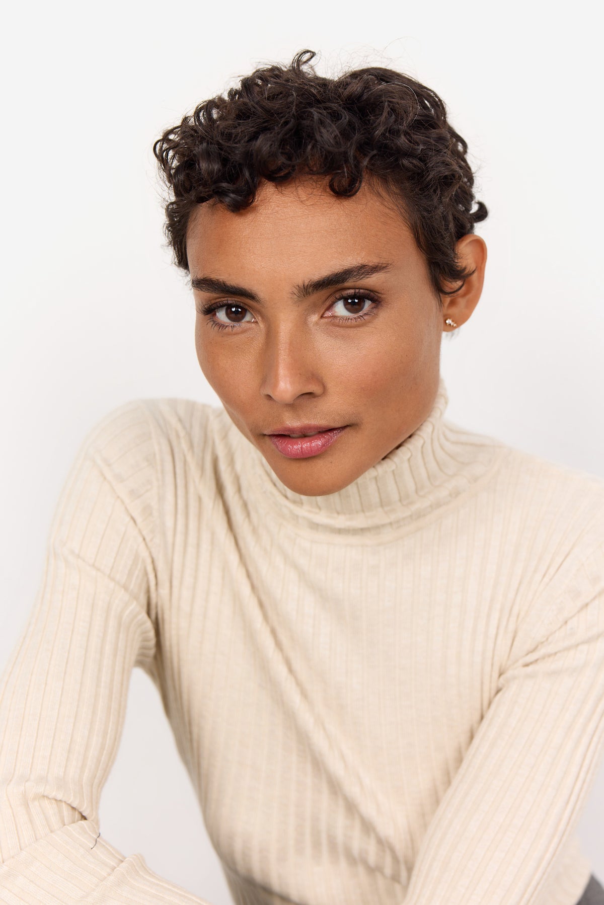 Soya Concept Damen Pullover Cream Melange