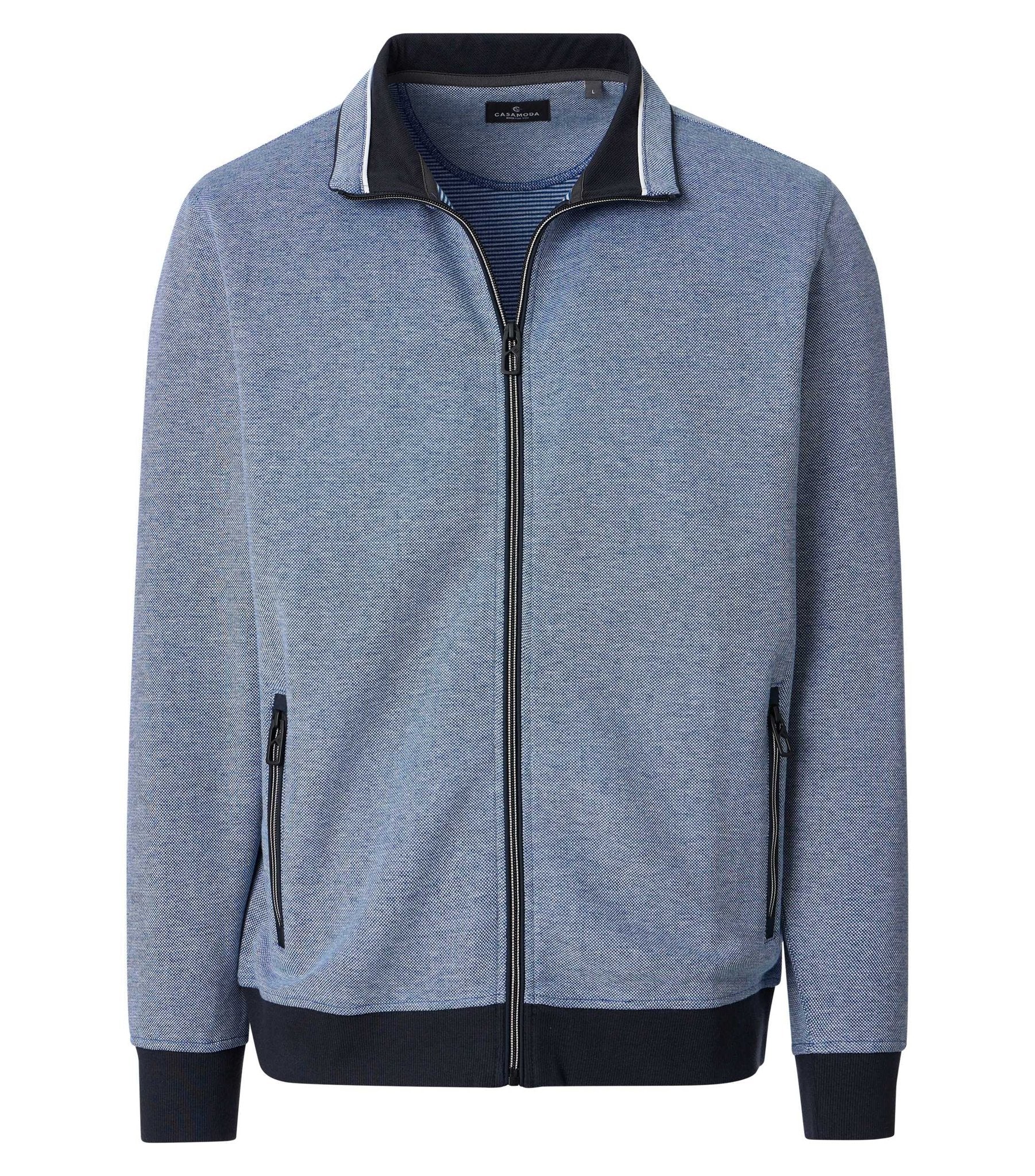 Casa Moda Herren Sweatjacken  Blau