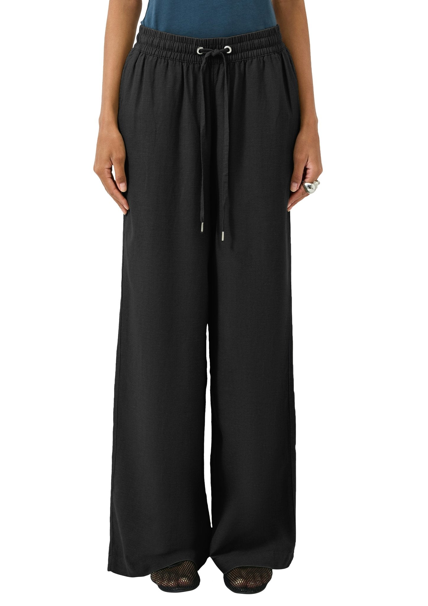 QS by S.Oliver Damen Hosen Grey/Black