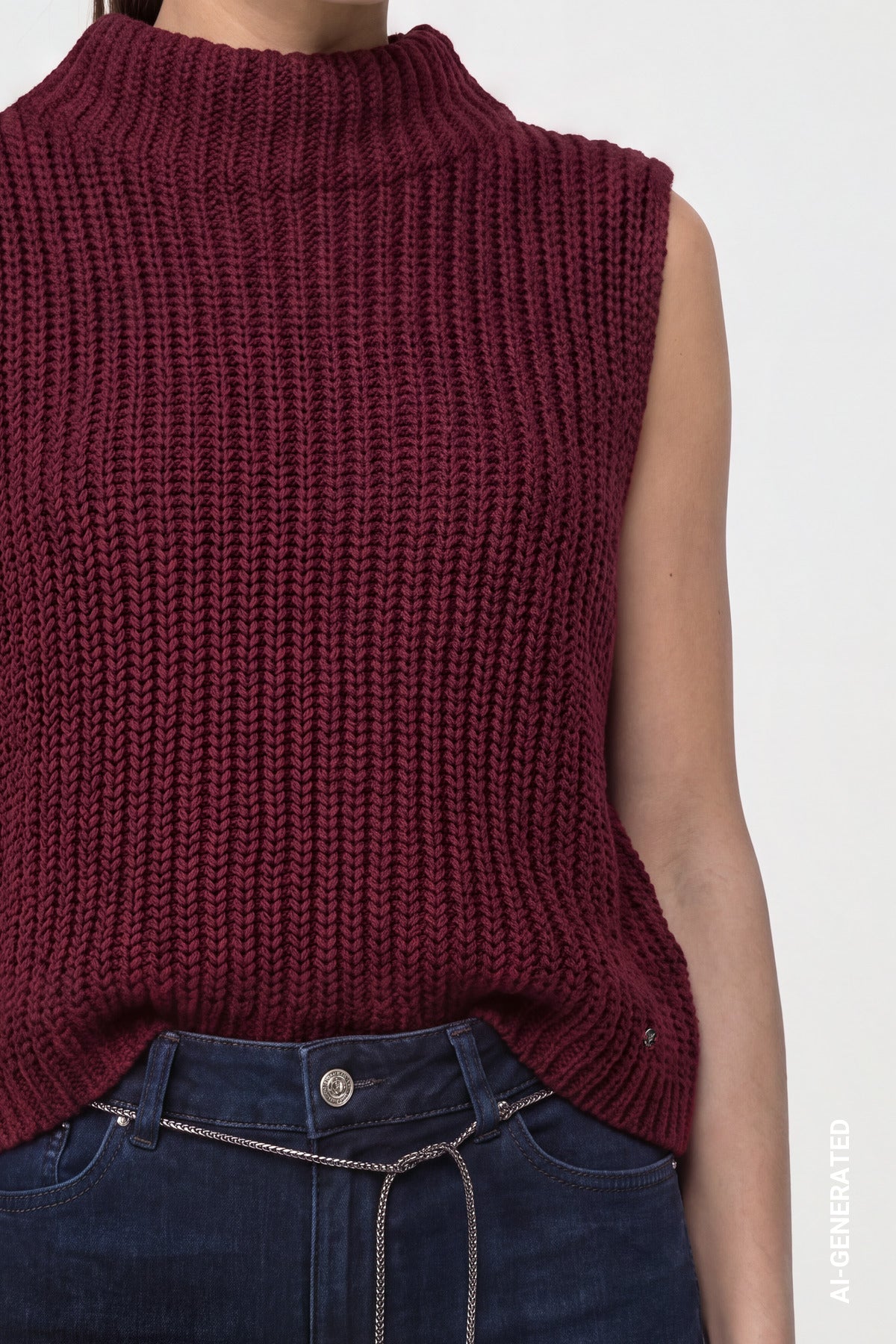 Monari Damen Pullover  Dark Bordea