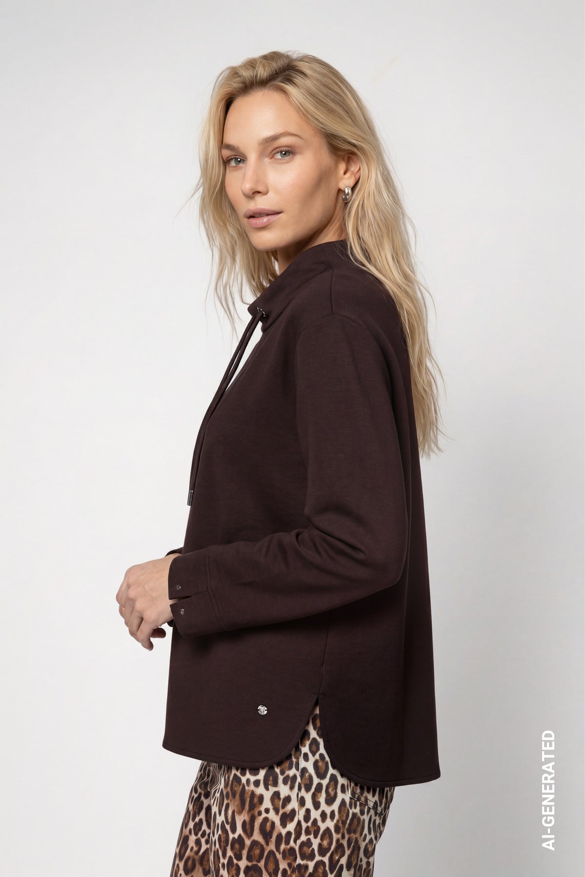 Monari Damen T-Shirts  Black Coffe