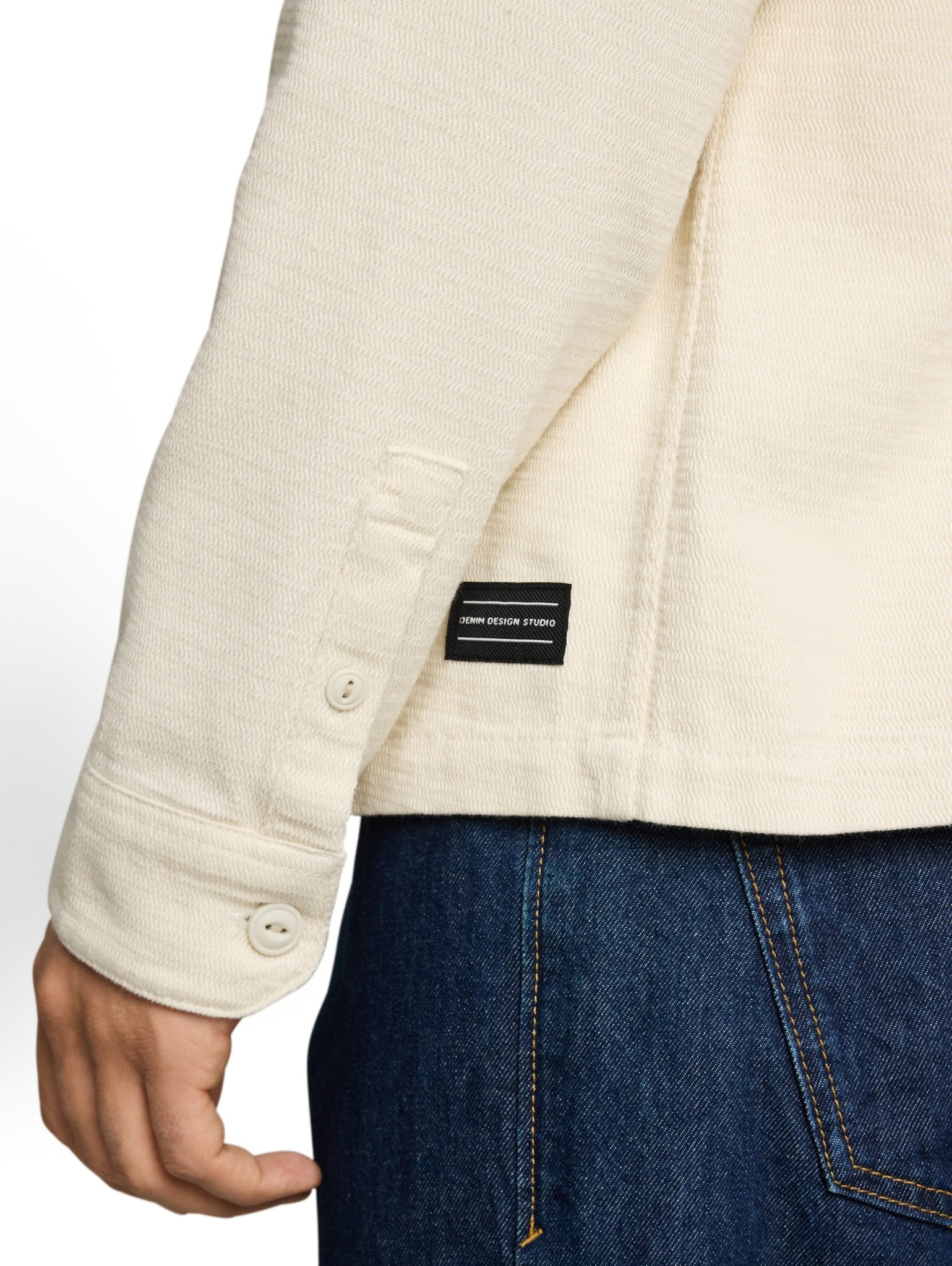 Tom Tailor denim Herren Hemden lang Gardenia White