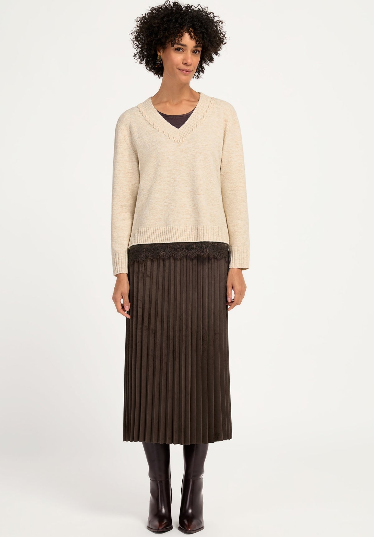Bianca Damen Pullover Light Sherry Me