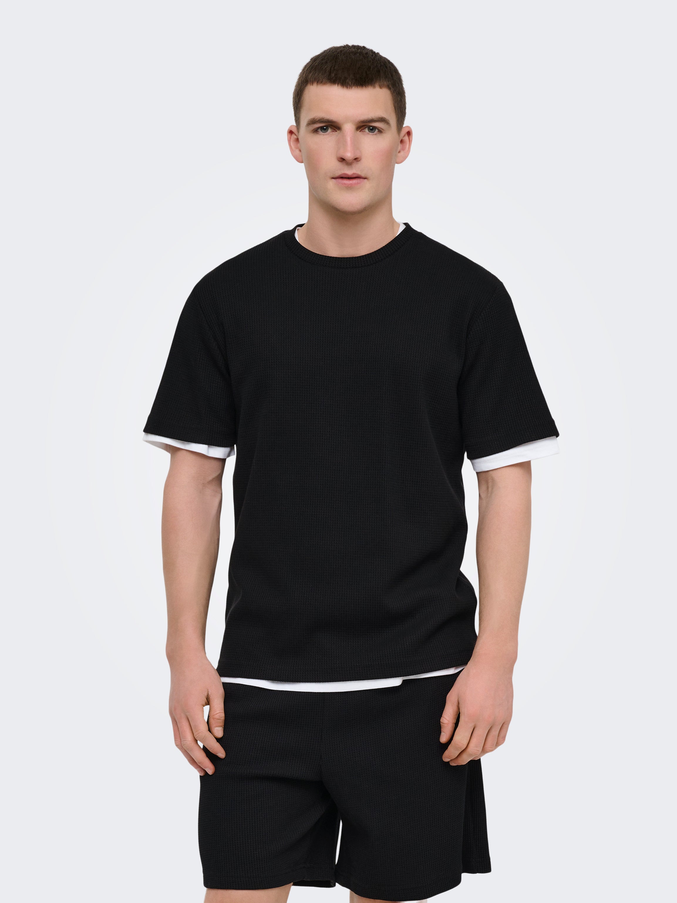 Only & Sons Herren T-Shirts kurz Black