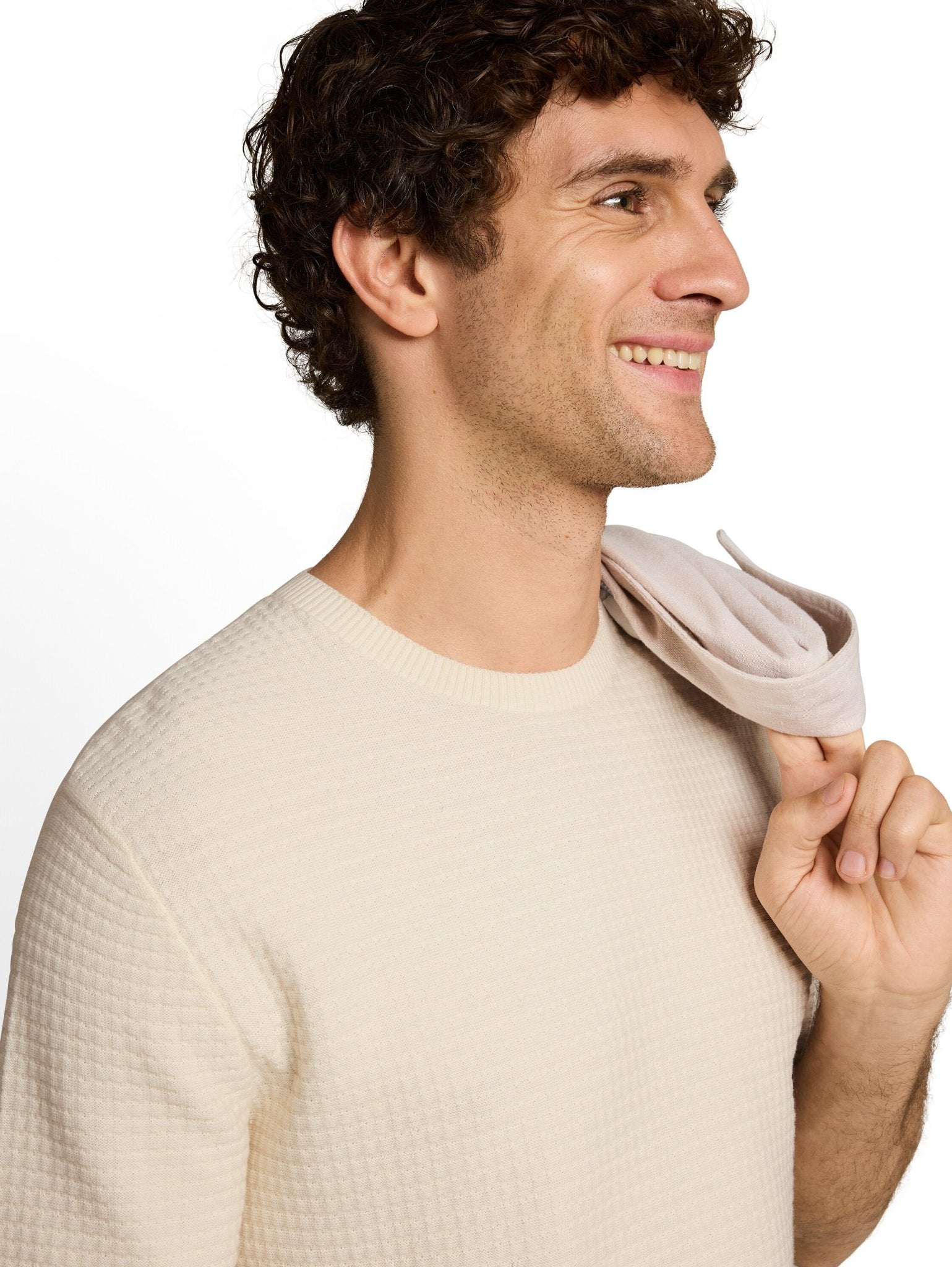 Tom Tailor denim Herren Pullover Gardenia White