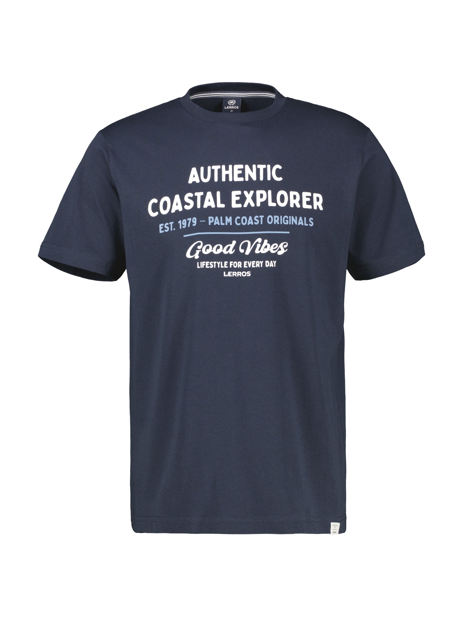 Lerros Herren T-Shirts kurz Classic Navy
