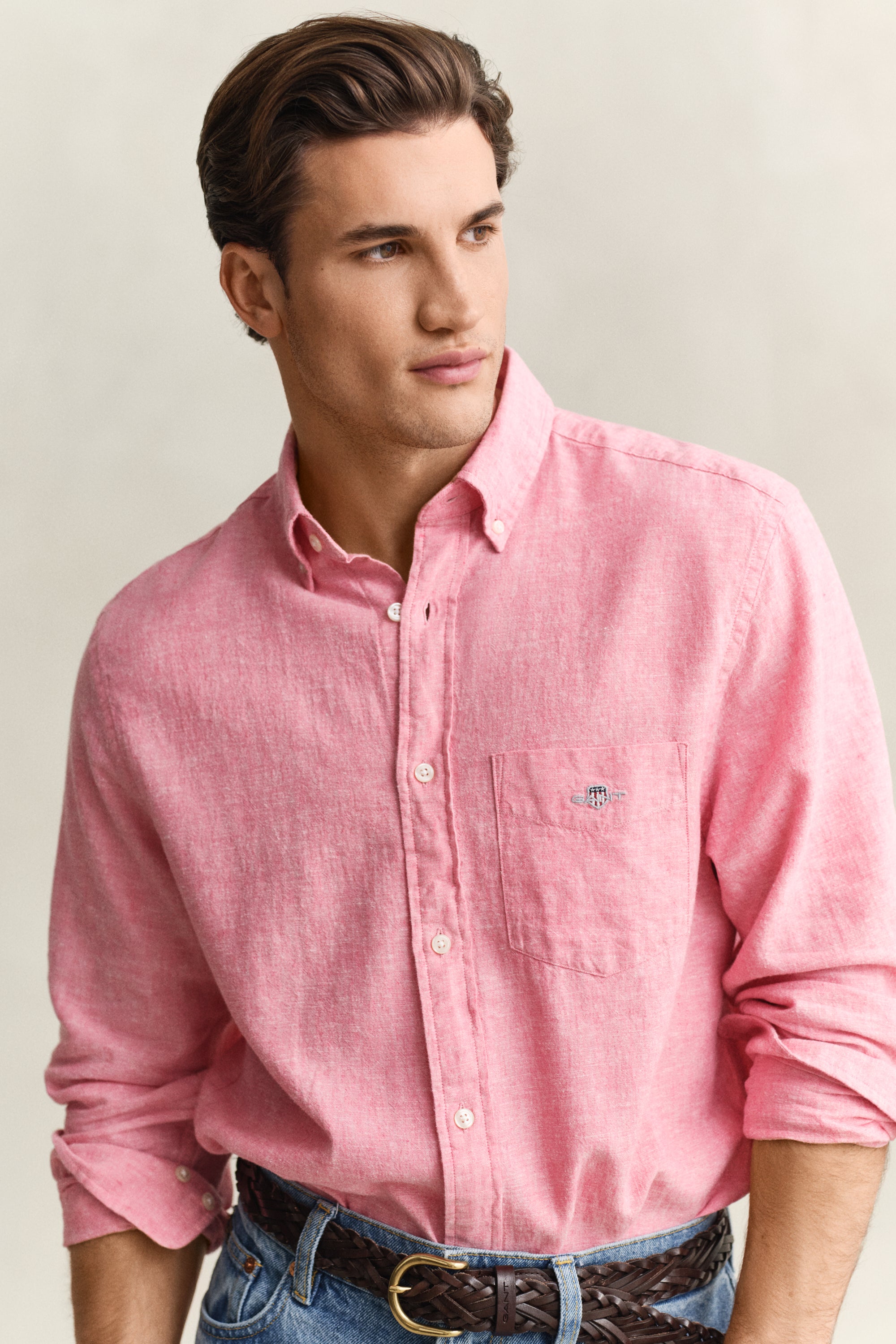 Gant Herren Hemden Rose Pink