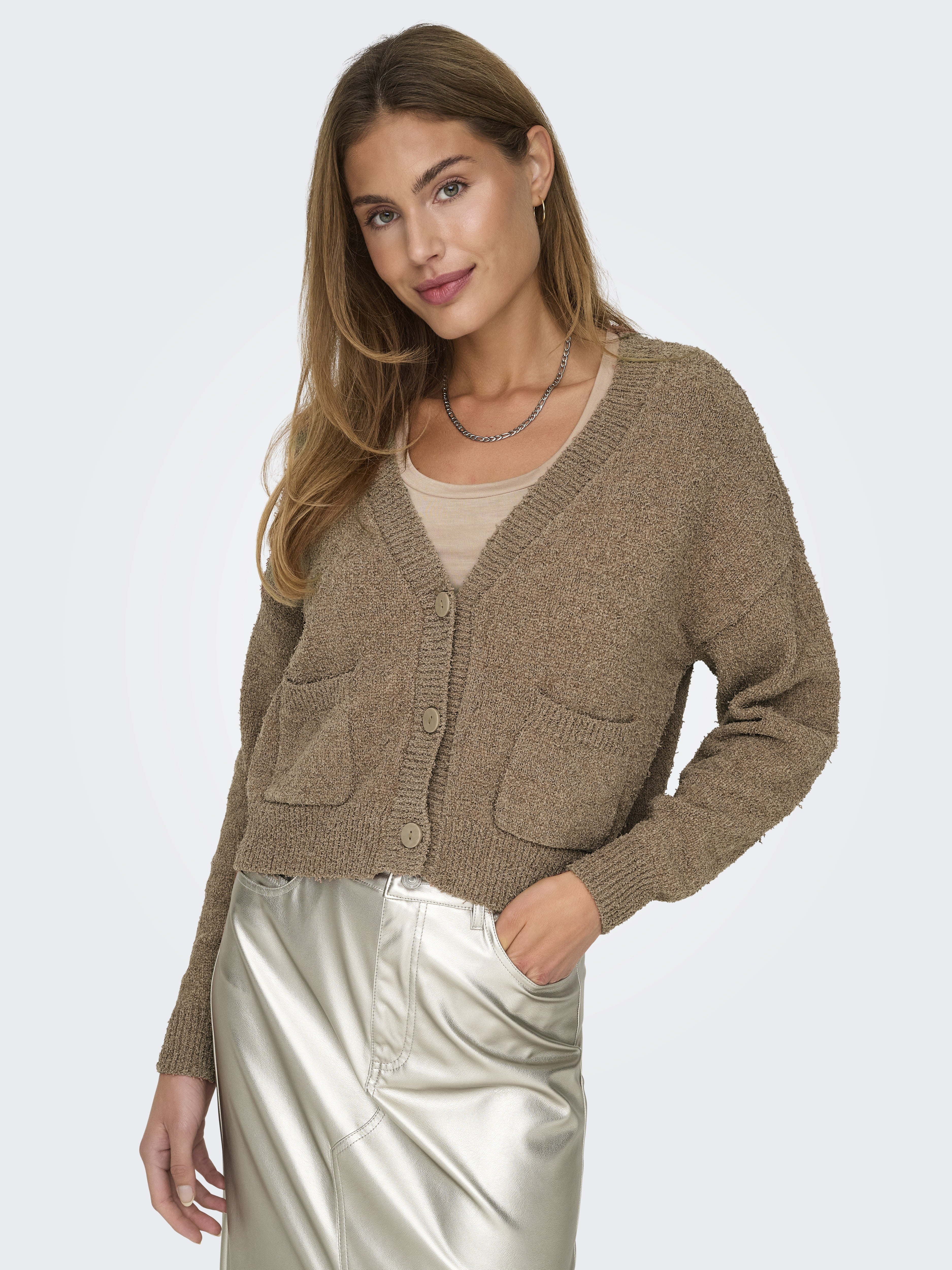 only Damen Strickjacken Macchiato