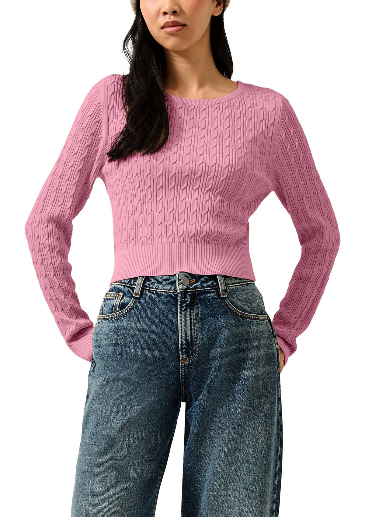 QS by S.Oliver Damen Pullover  Lilac/Pink