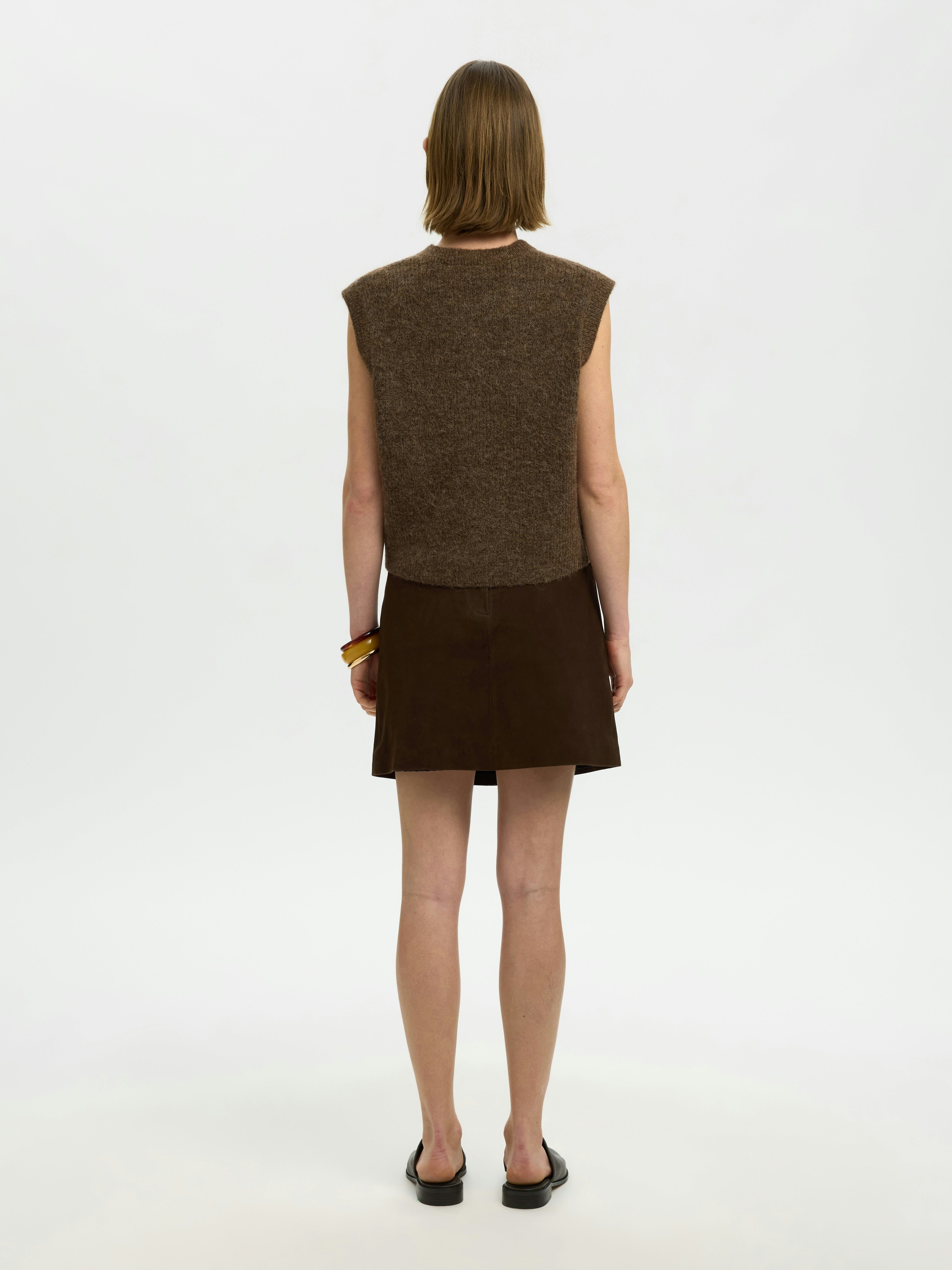 Selected Femme Damen Pullover Dachshund/Melan