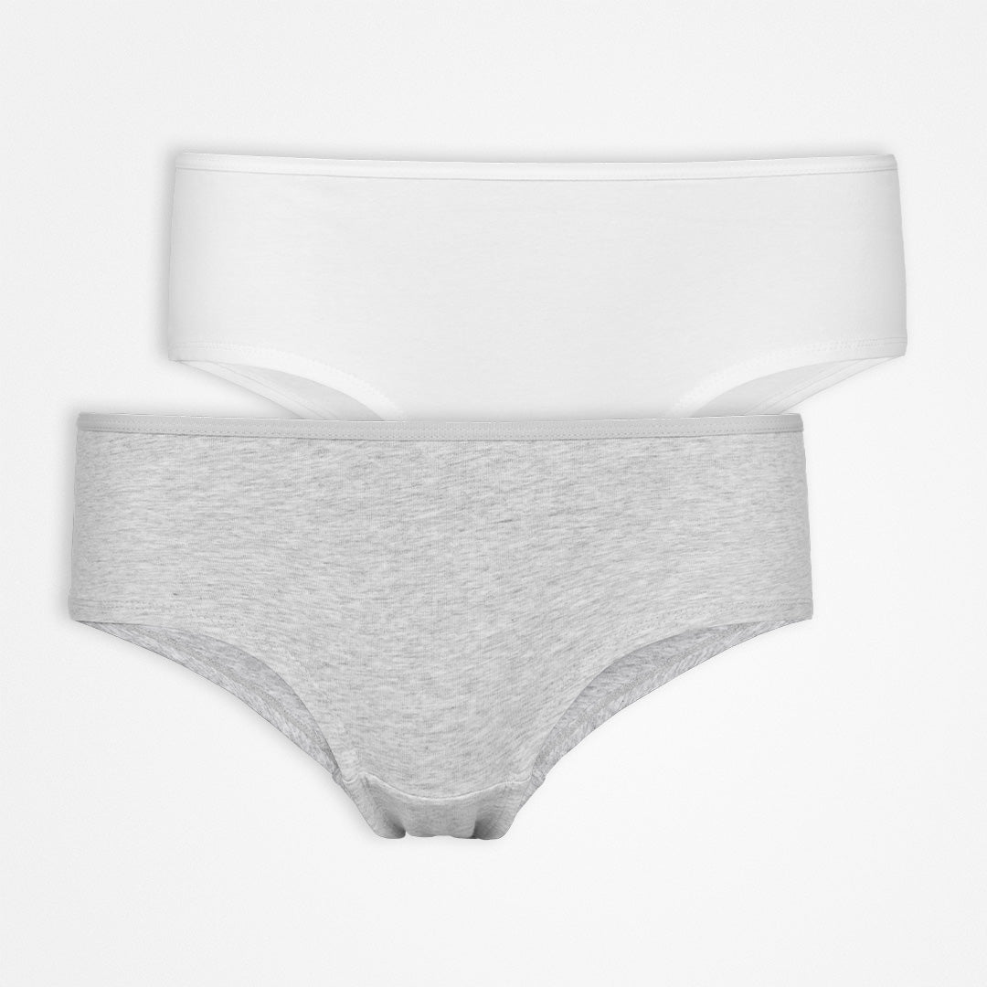 Snocks Slip  Grey/White