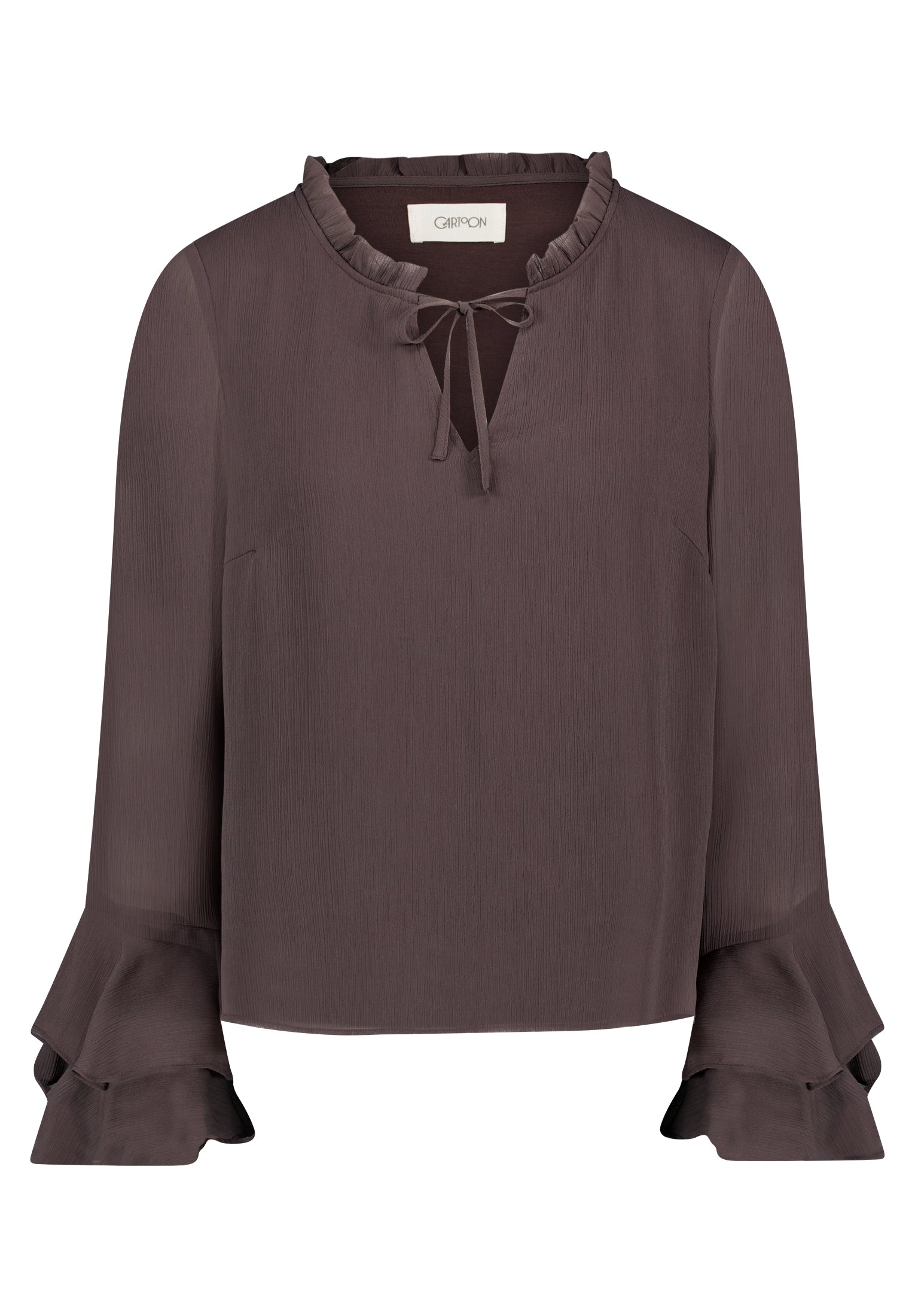 Cartoon Damen Blusen Black Coffee