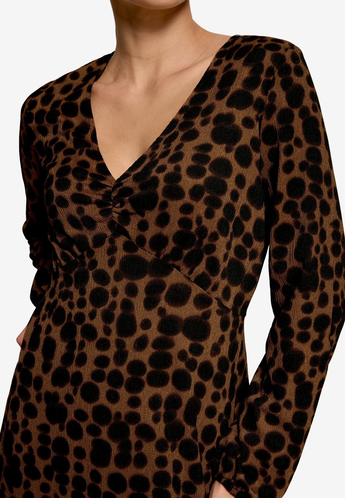 Zero Damen Kleider Brown/Black