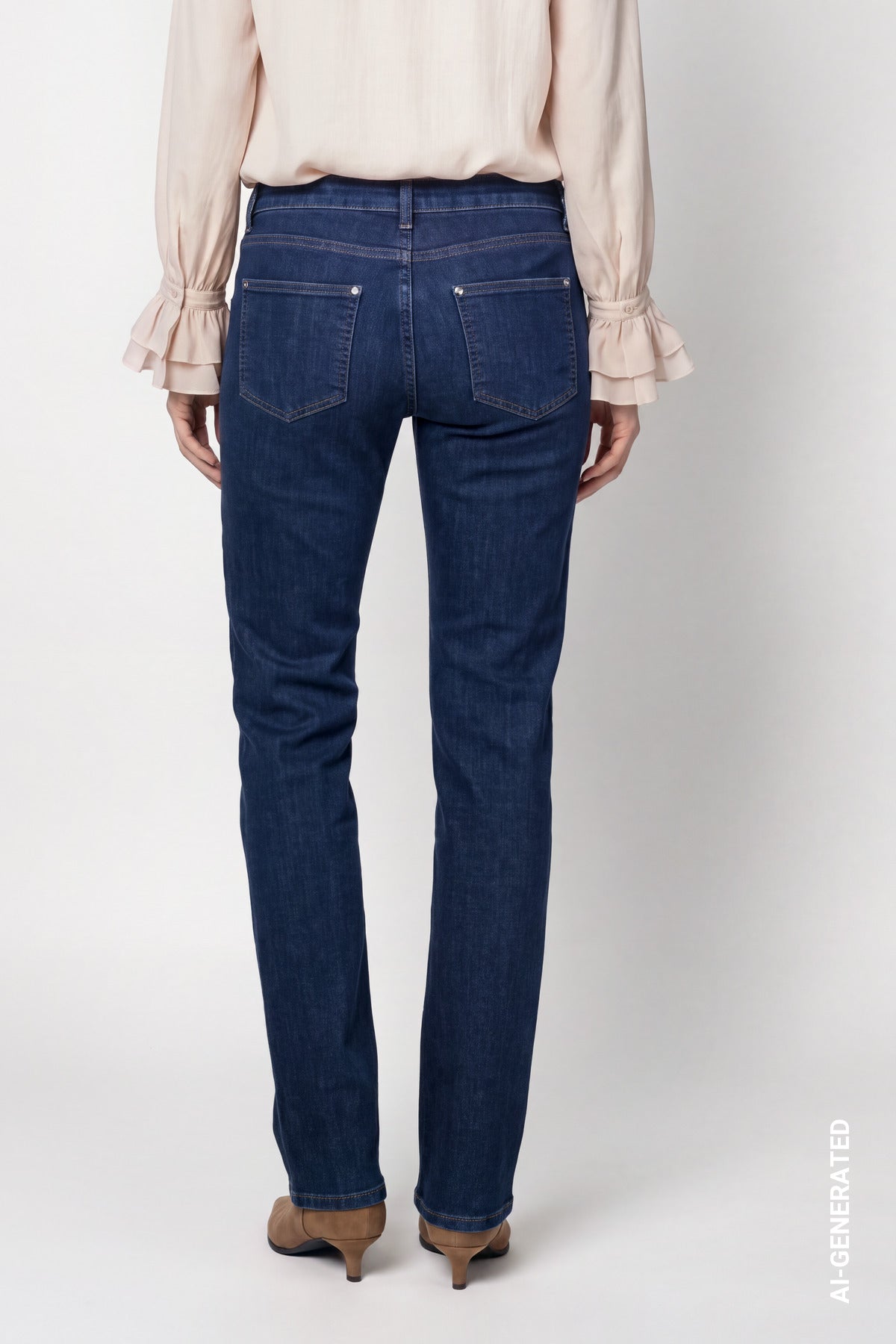 Monari Damen Hosen Blue Denim
