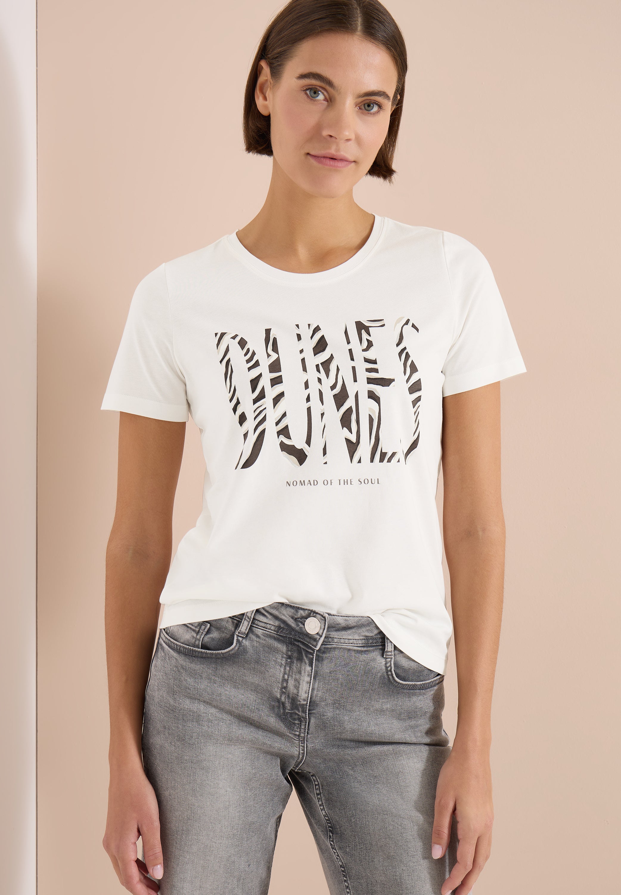 Cecil Damen T-Shirts Vanilla W