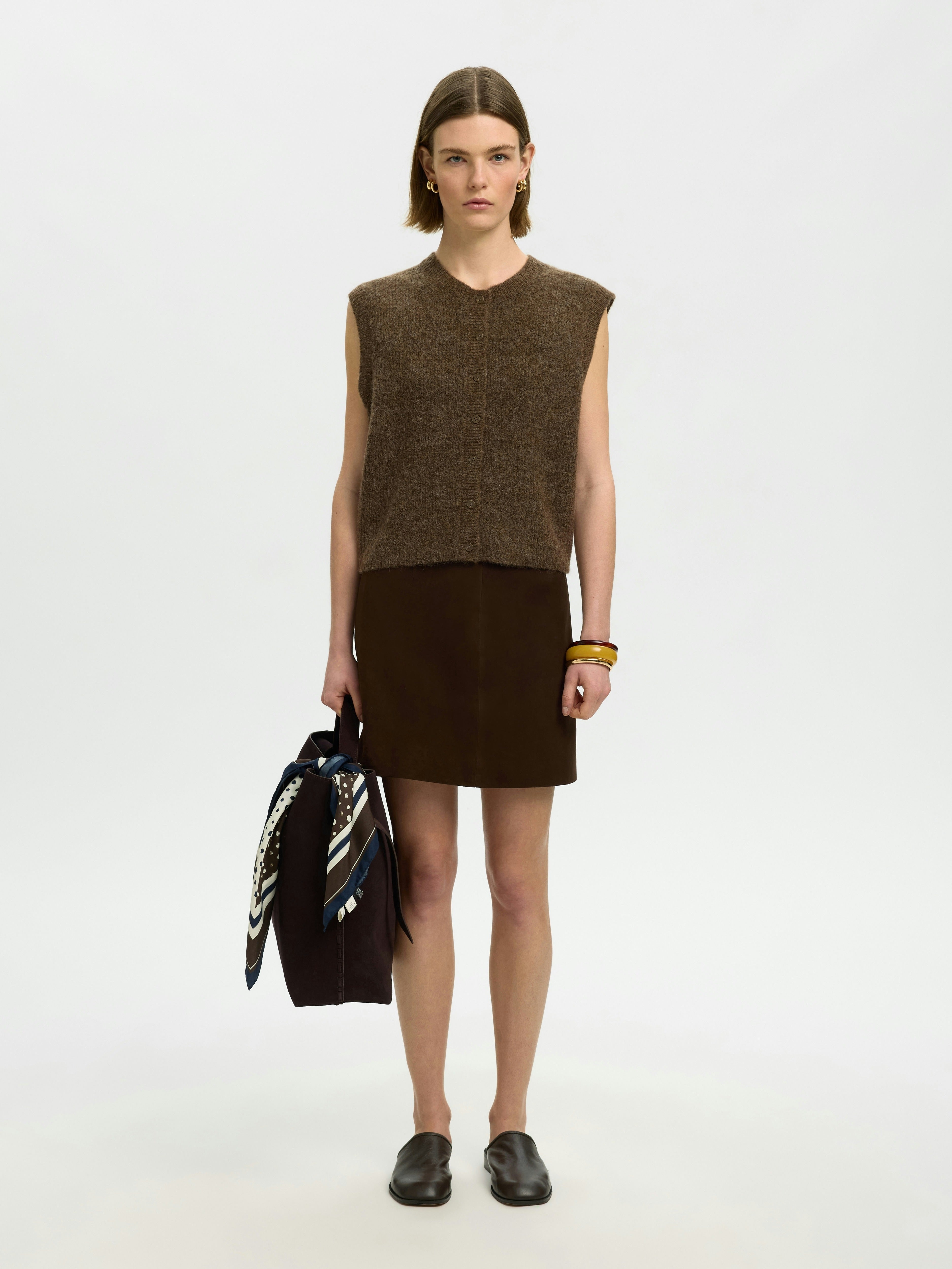 Selected Femme Damen Pullover Dachshund/Melan