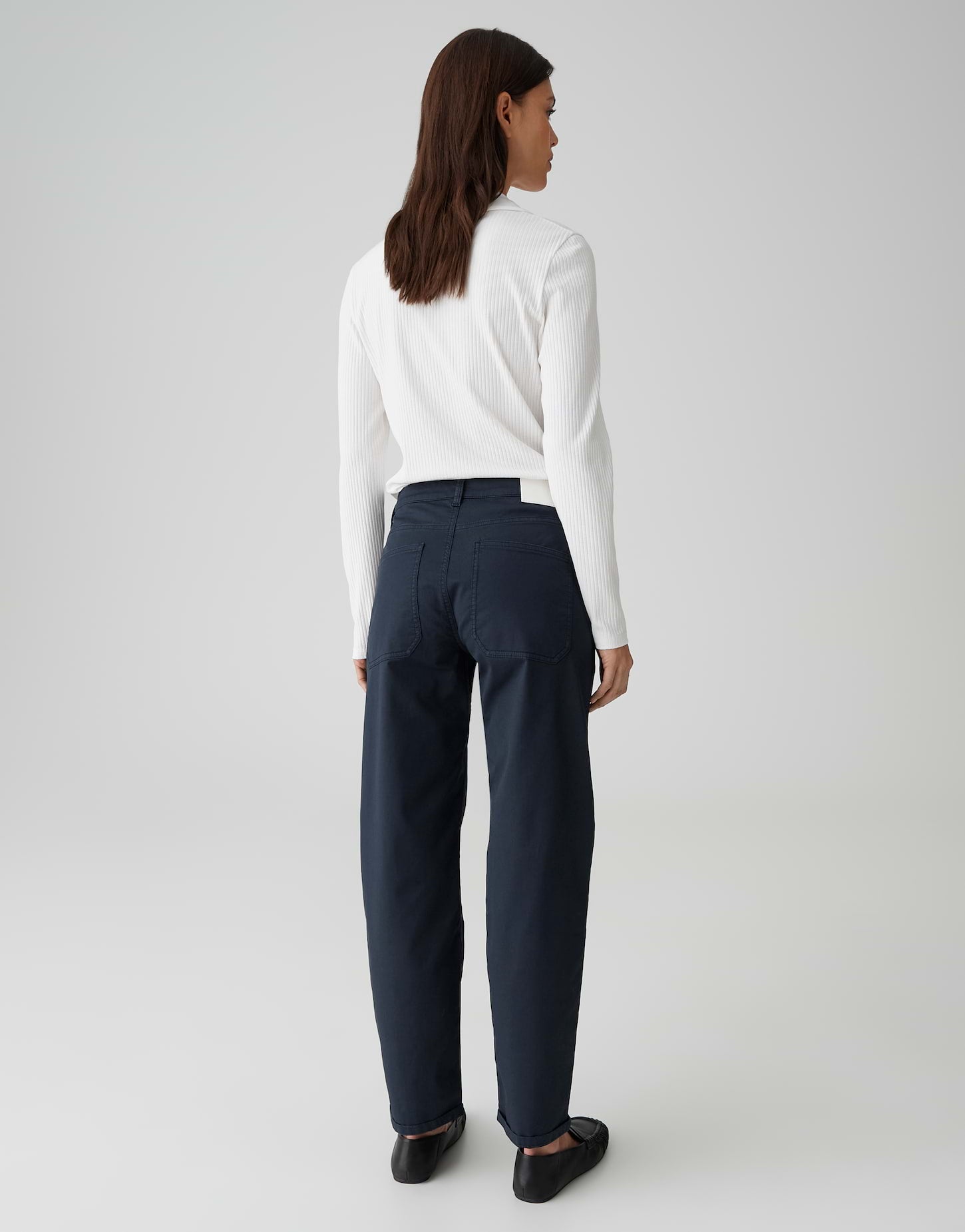 Opus Pants Damen Hosen Coal Blue