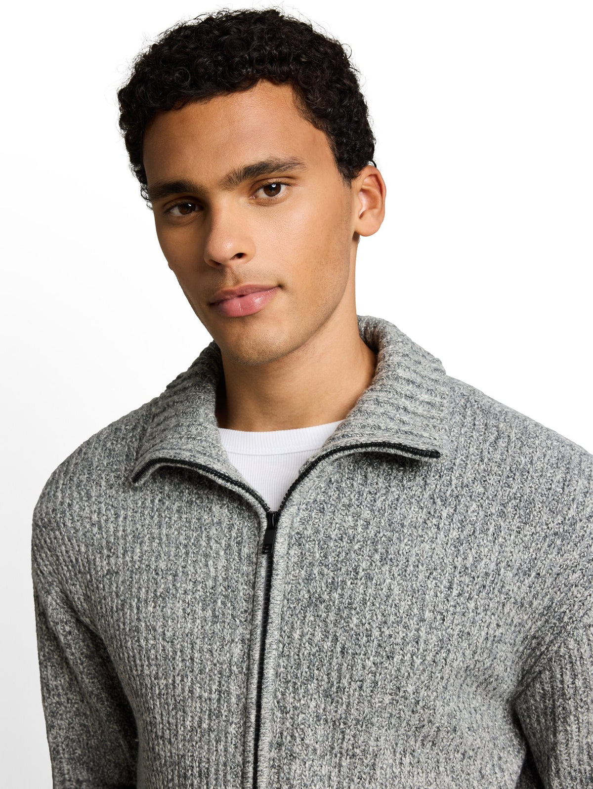 Tom Tailor denim Herren Pullover Grey Black Stru