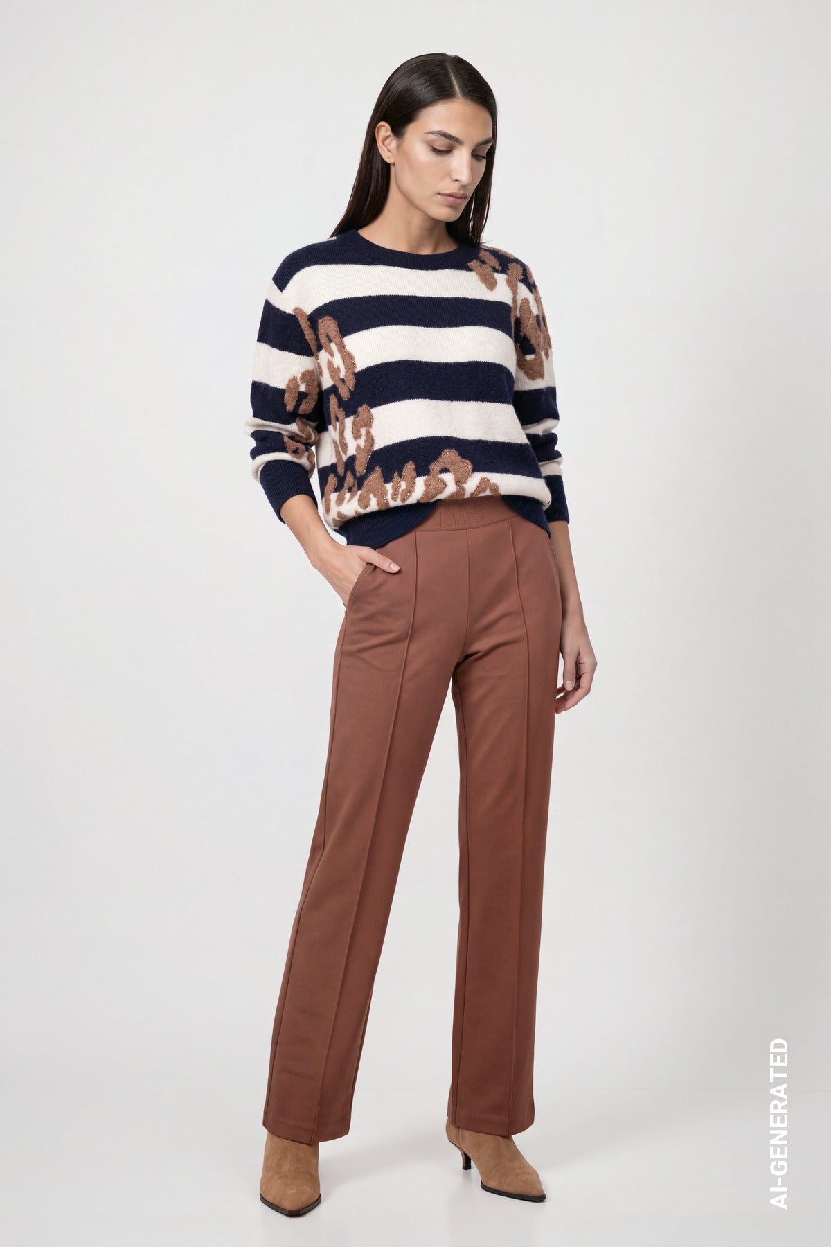 Monari Damen Hosen Tiramisu