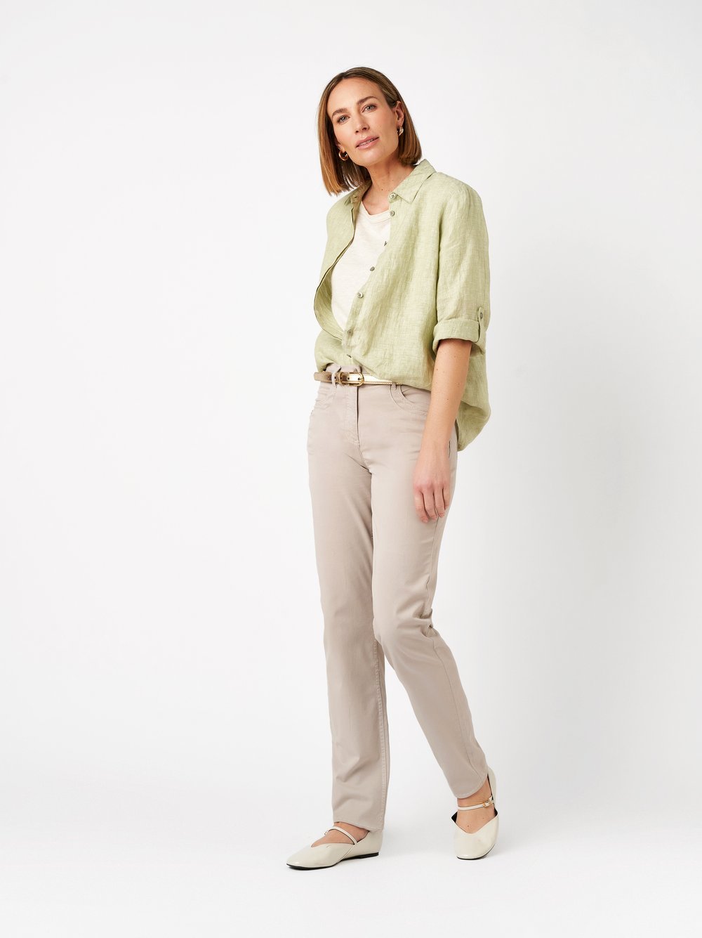 Toni Dress Damen Hosen Stone