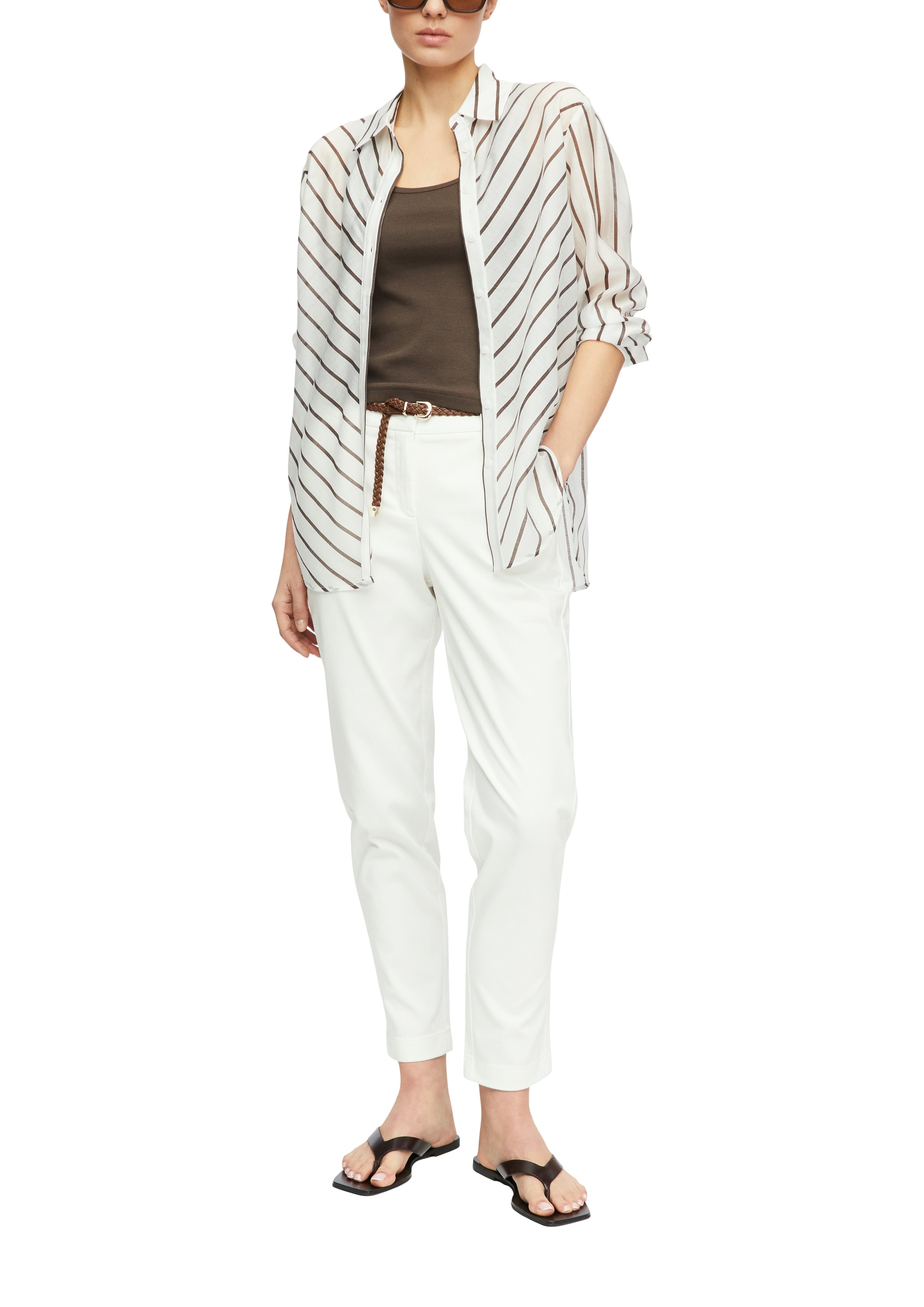 Comma Damen Hosen White