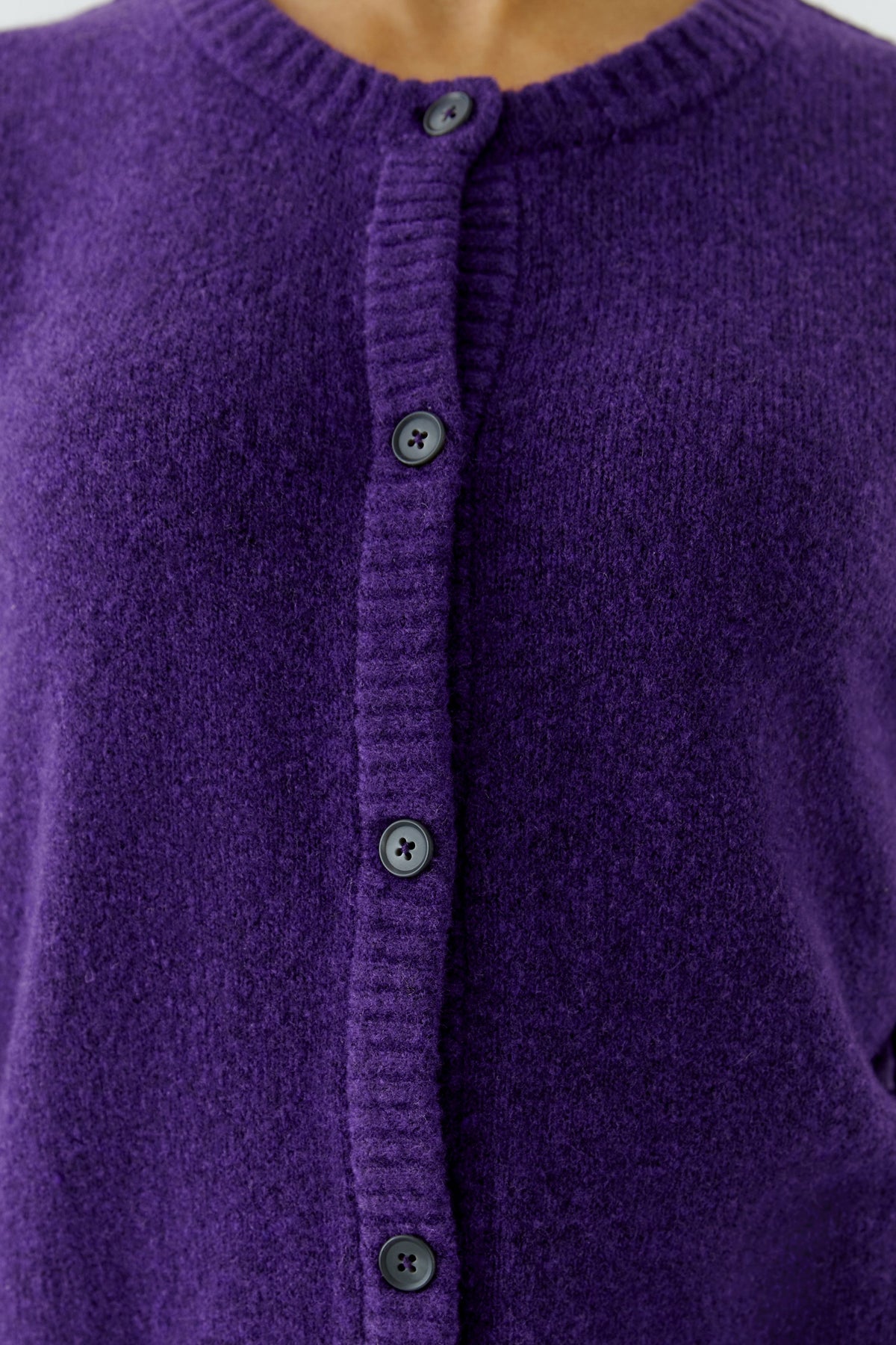Oui Damen Strickjacken Ultra Viol