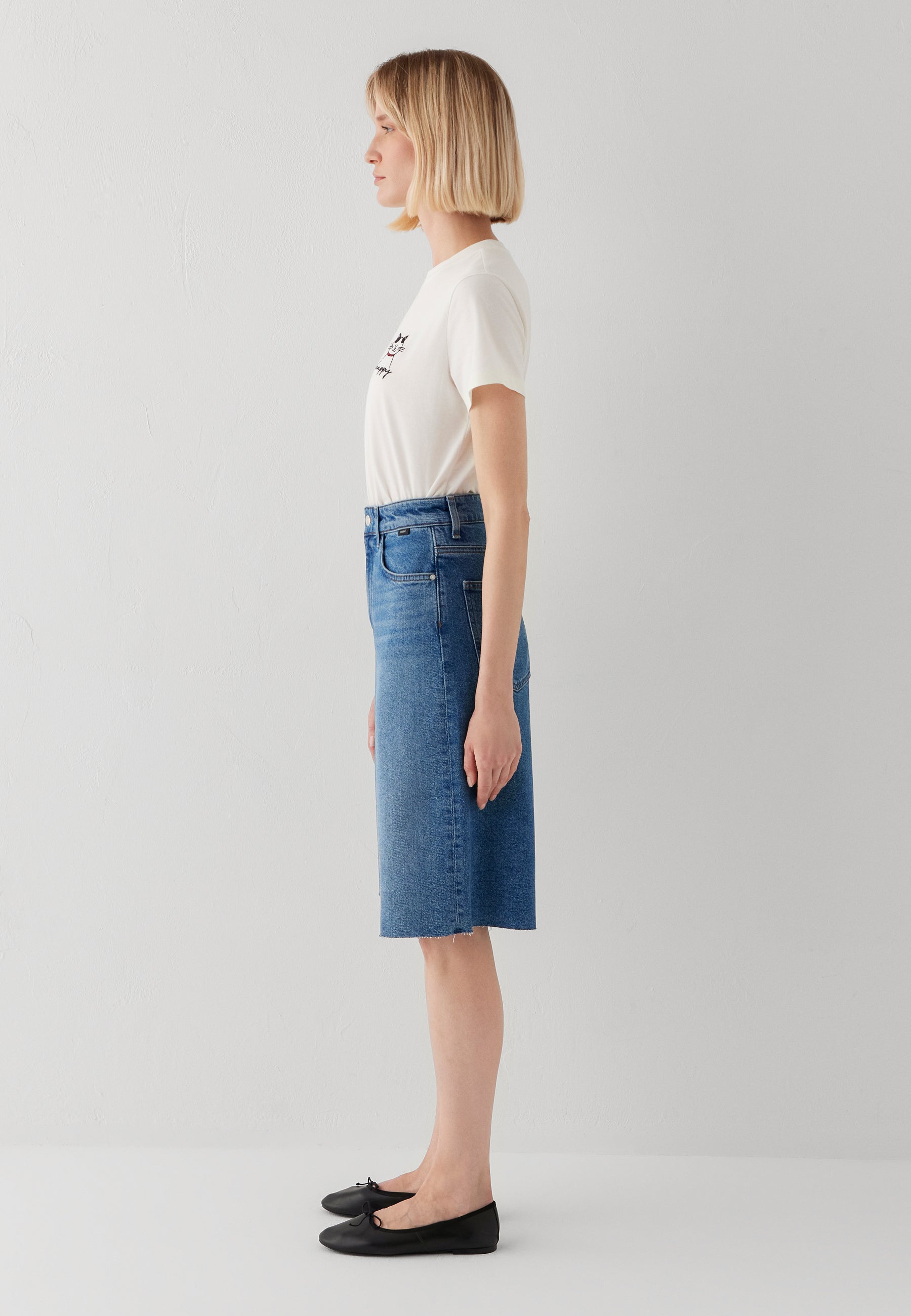 Mavi Damen Shorts Mid Brushed '