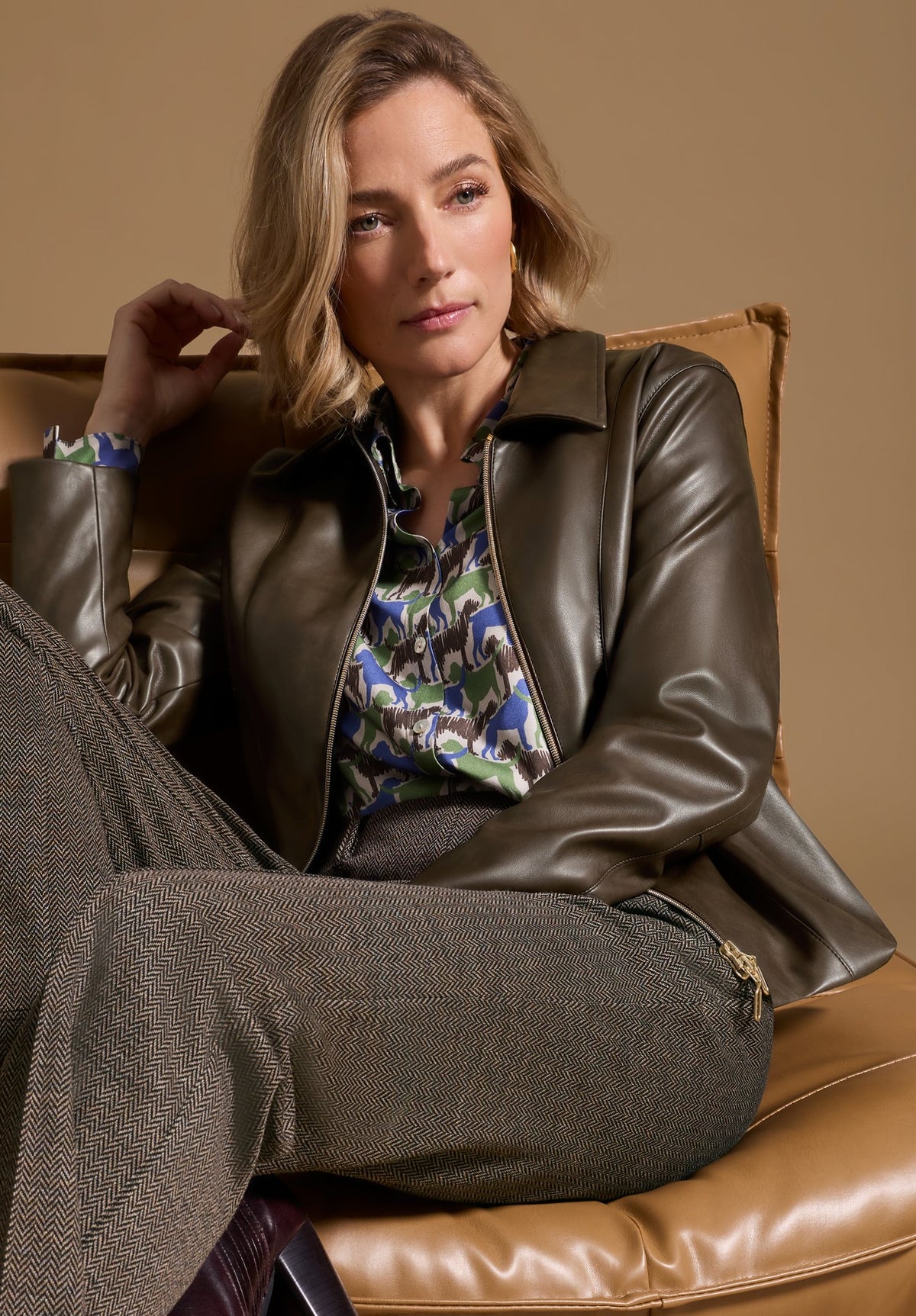 Bianca Damen Blazer Coffee