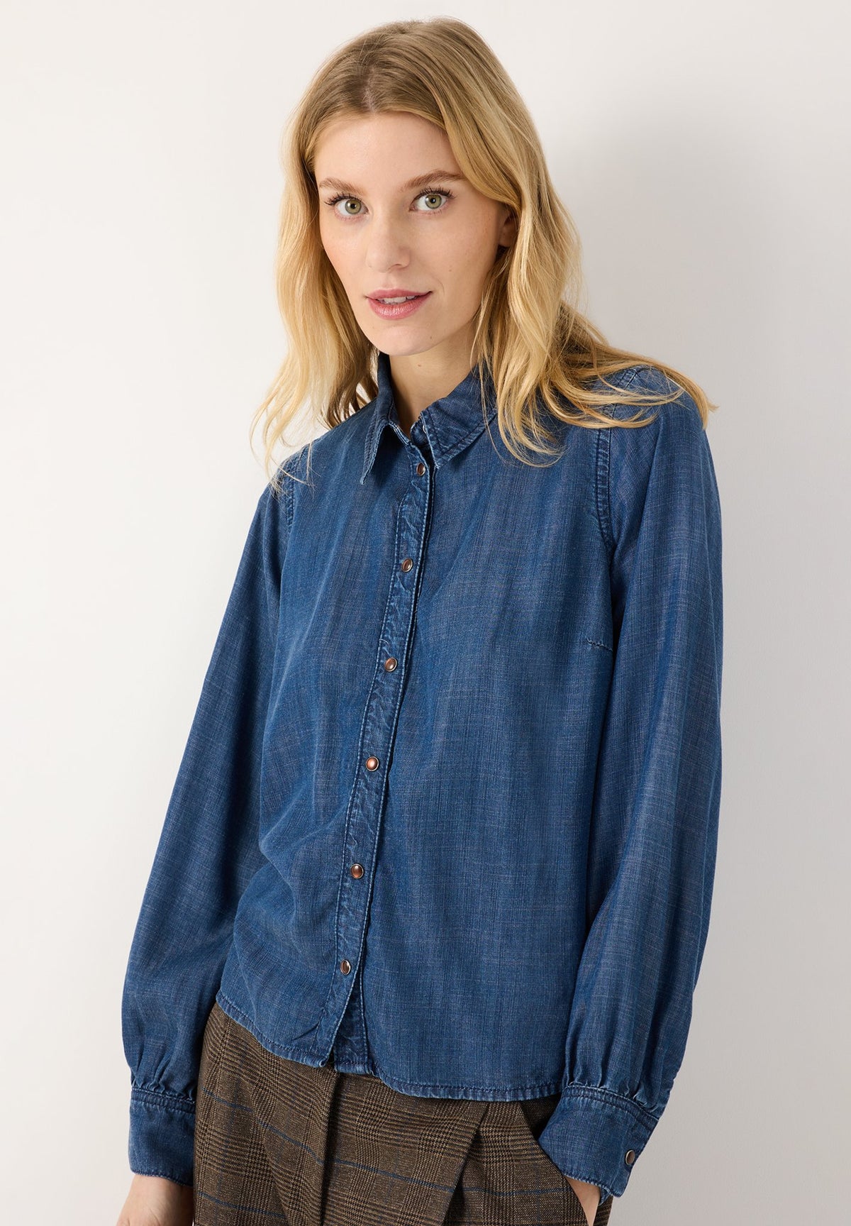 More & More Damen Blusen  Middle Blu