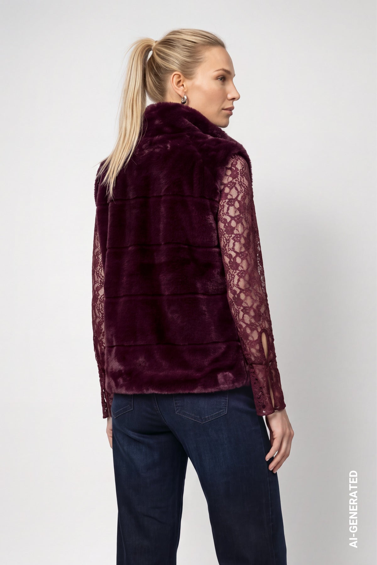Monari Damen Outdoorwesten  Dark Bordea