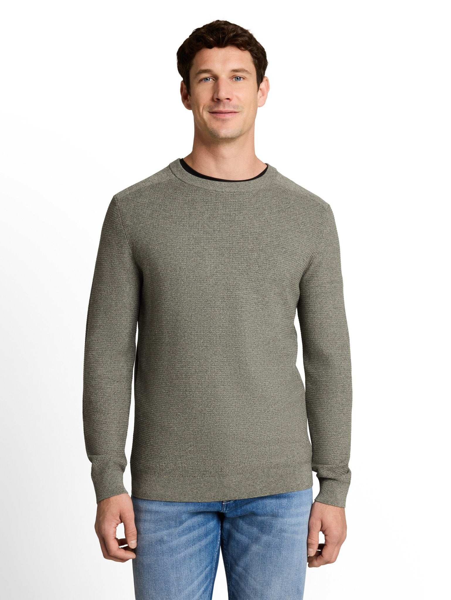 Tom Tailor Herren Pullover Mouline Mint Gr