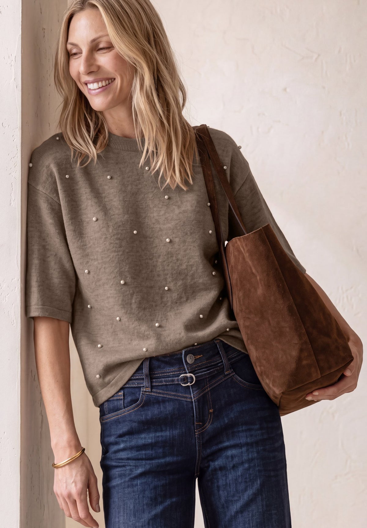 Street One Damen Pullover  Sanded Am