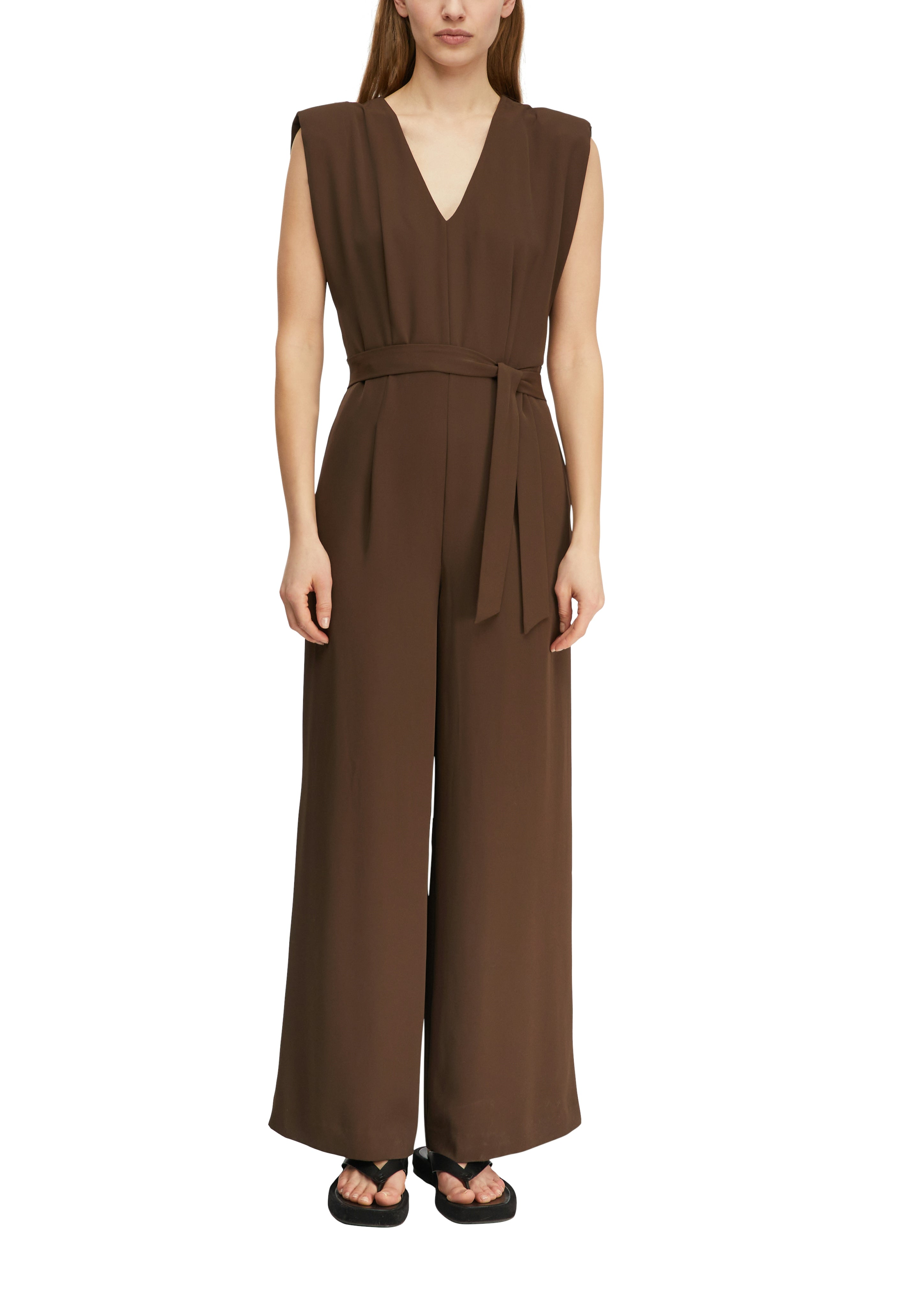 Comma Damen Jumpsuits Brown