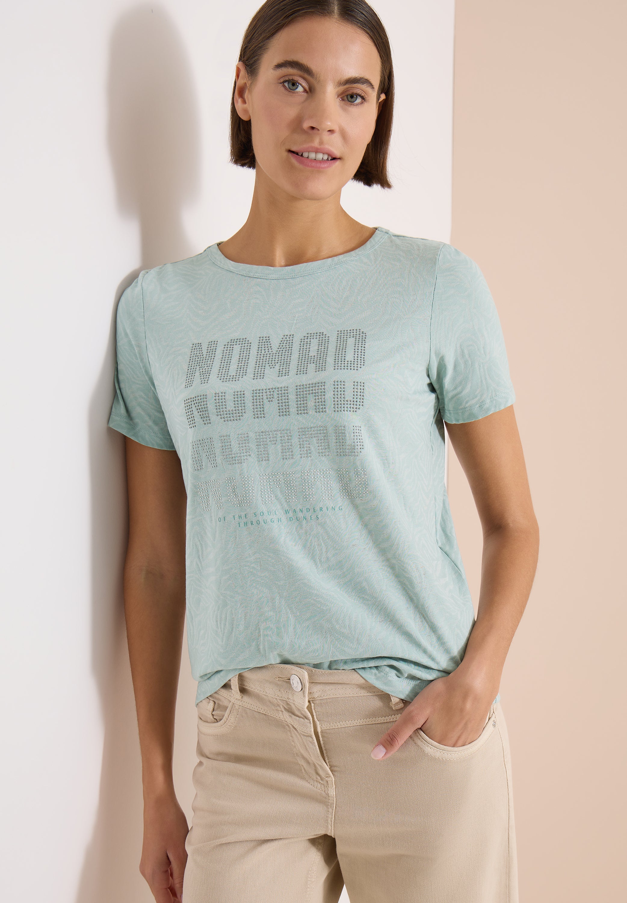 Cecil Damen T-Shirts Crystal M