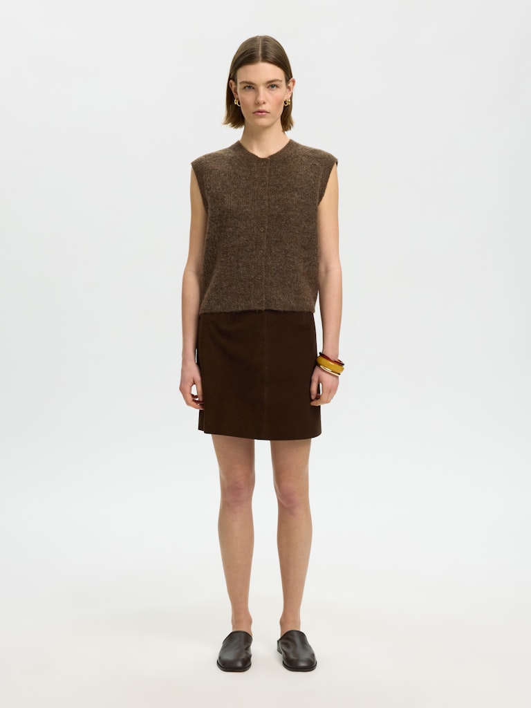 Selected Femme Damen Pullover Dachshund/Melan