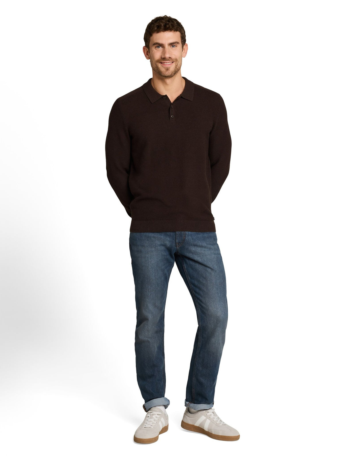 Tom Tailor Herren Pullover Dark Chocolate